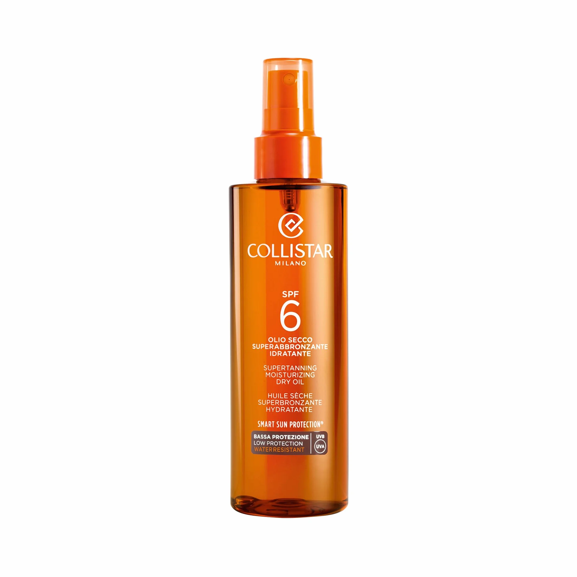 Collistar Cofanetto Regalo Solare, Olio Secco Superabbronzante SPF 6 200ml + Balsamo Doposole Idratante 100ml, Abbronzatura Intensa e Dorata, Con Pochette