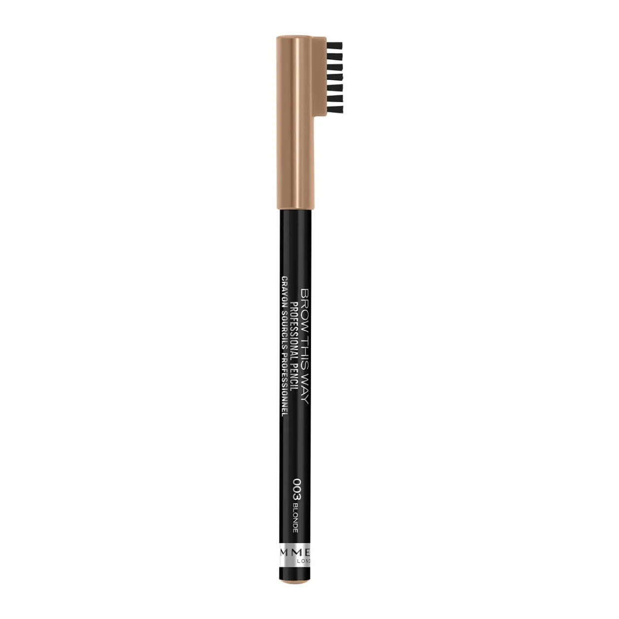 Rimmel London Matita Sopracciglia Professionale Brow This Way, Matita a Lunga Durata, Riempie e Definisce le Sopracciglia, 003 Blonde