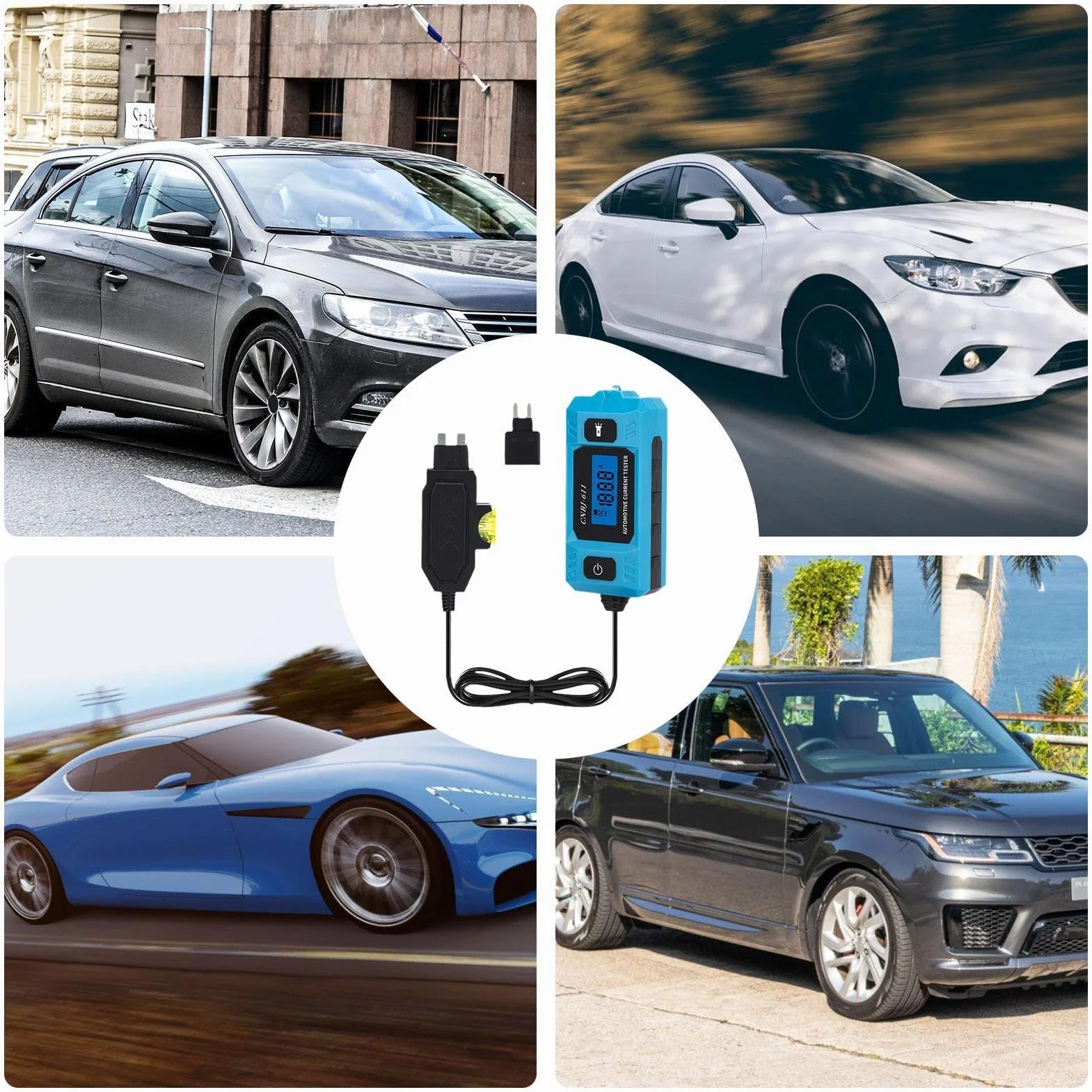 Tester di fusibili auto digitale LED alta precisione