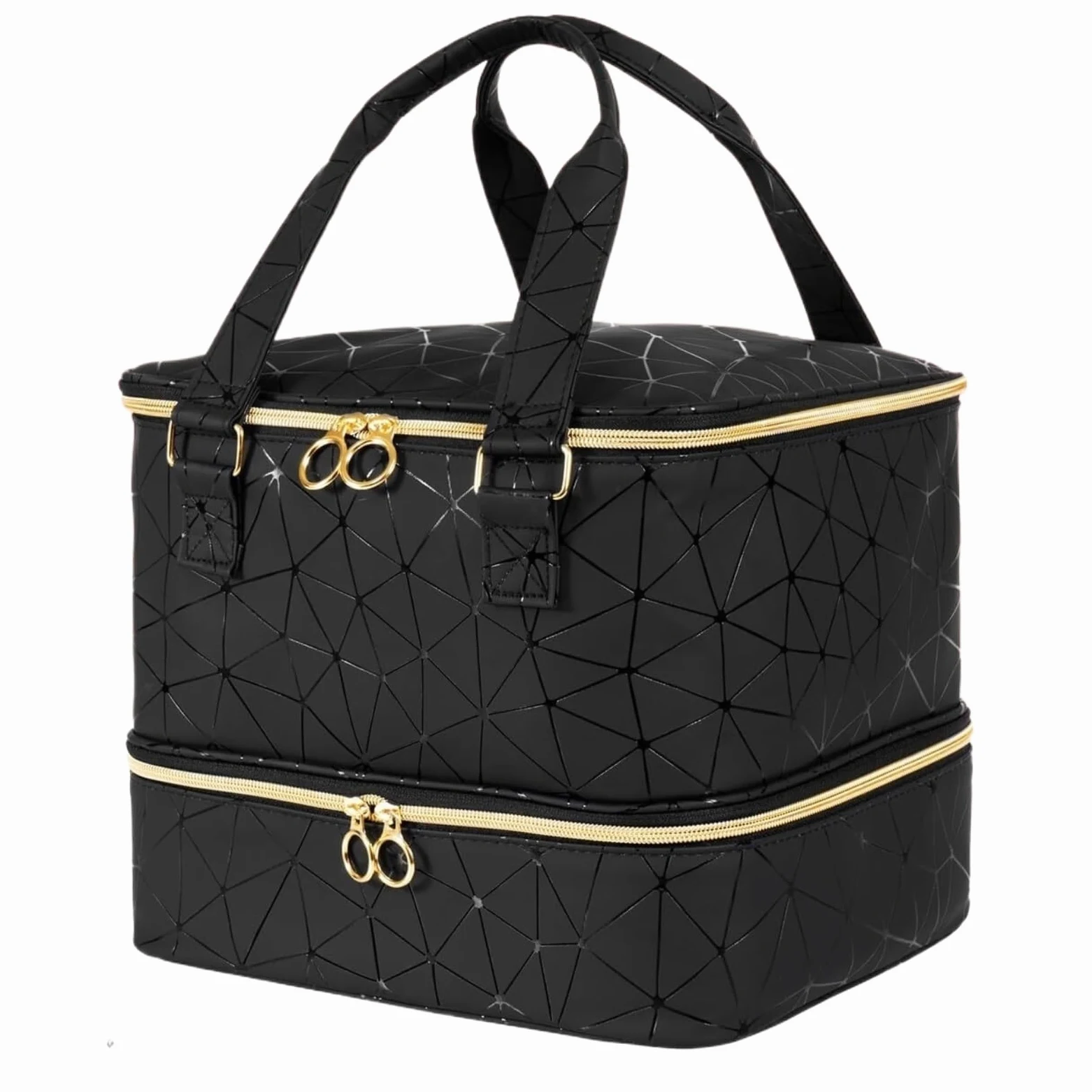 Organizzatore Borsa Multifunzionale for La Conservazione dello Smalto, Scatola Portatile for Oli Essenziali Smalti(Black)