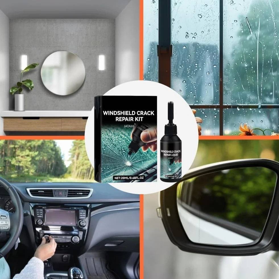 Kit Riparazione Crepe Vetro 3pcs Parabrezza Auto