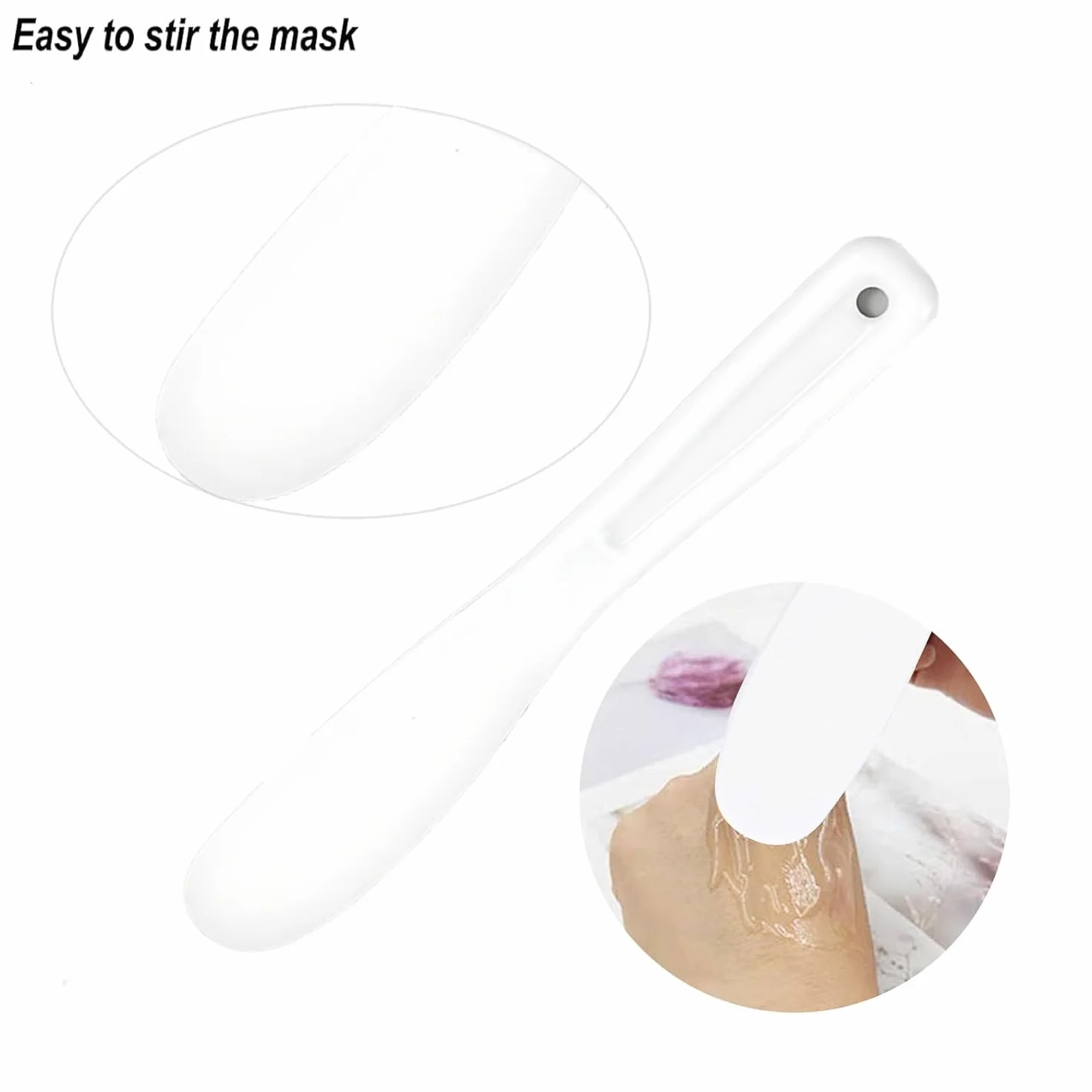 4 Pezzi Spatola per Maschera Facciale, Cosmetica Maschera Spatola, Plastica Spatole per Cosmetico, Applicatore Cucchiaio di Miscelazione, Cura della Pelle Spatole, per La Cura Della Pelle