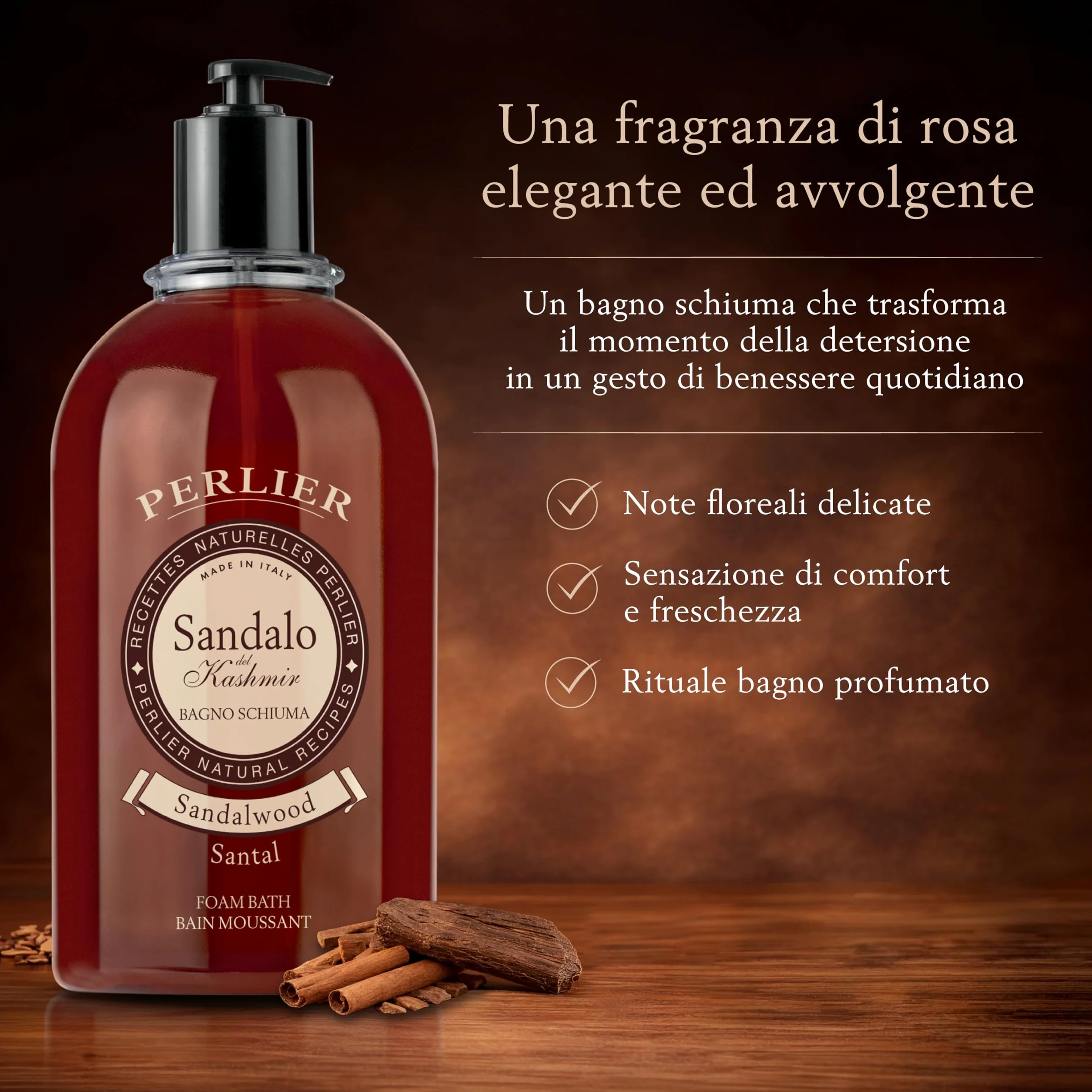 Perlier Bagno Schiuma Sandalo 3000 ml z dozownikiem