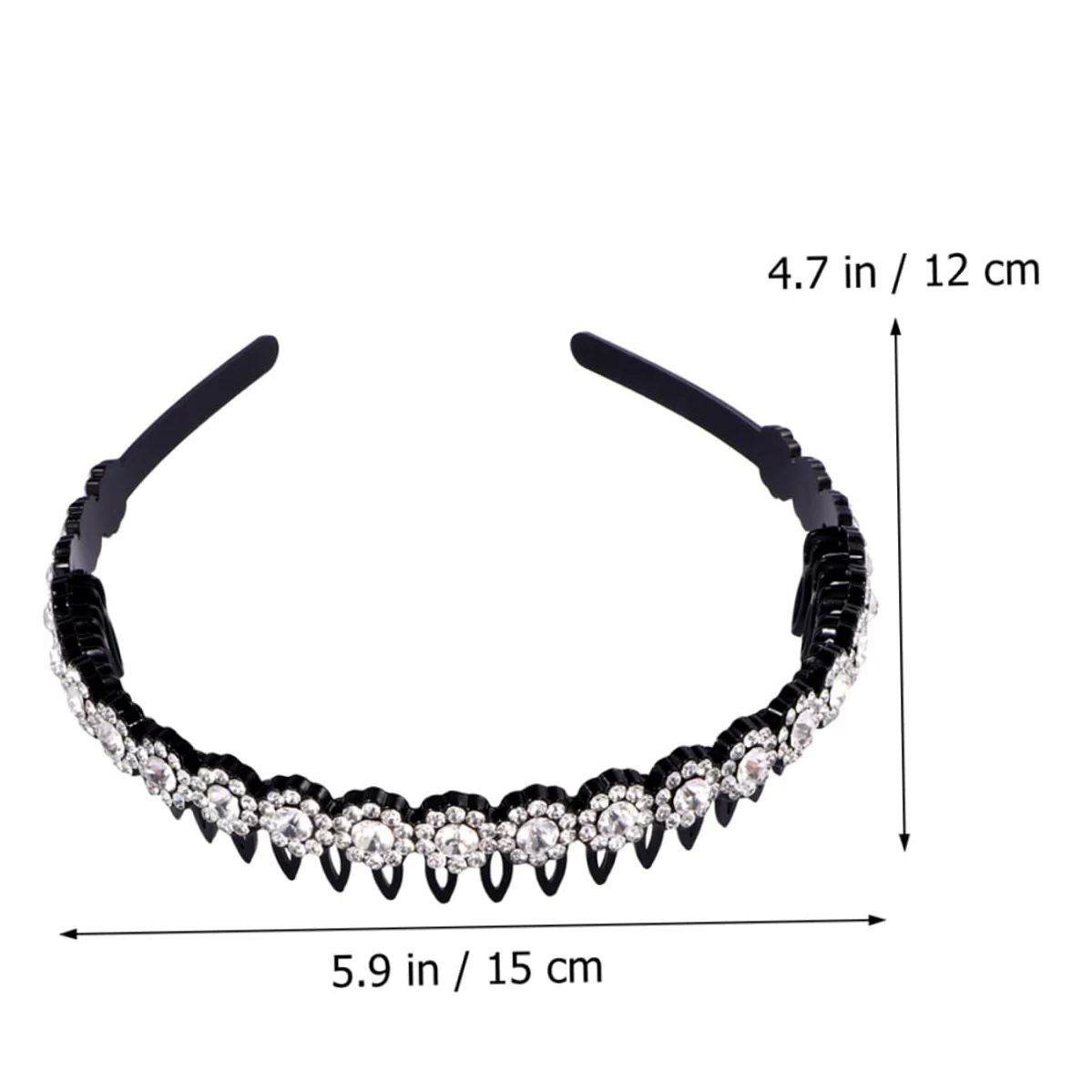 POPETPOP 10pezzi Fascia Per Con Punte Cerchietto Nonslip Con Strass Per Donna Accessorio Elegantper Makeup e Cura Della Colori Misti Per Spa e Uso Quotidiano