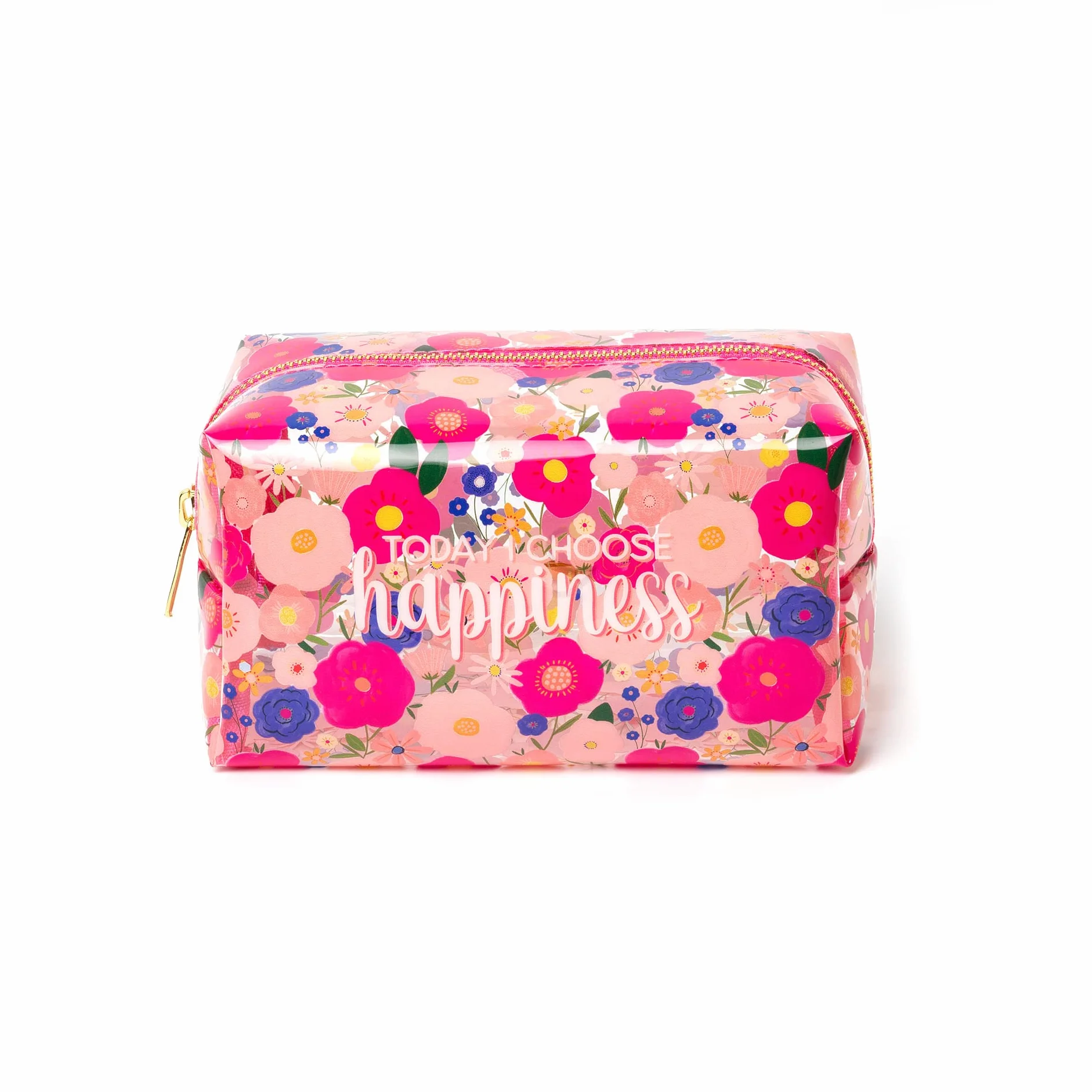 Legami Trousse Porta Trucchi Makeup Queen 18x14 cm Metallo TPU Flowers Chiusura con Zip