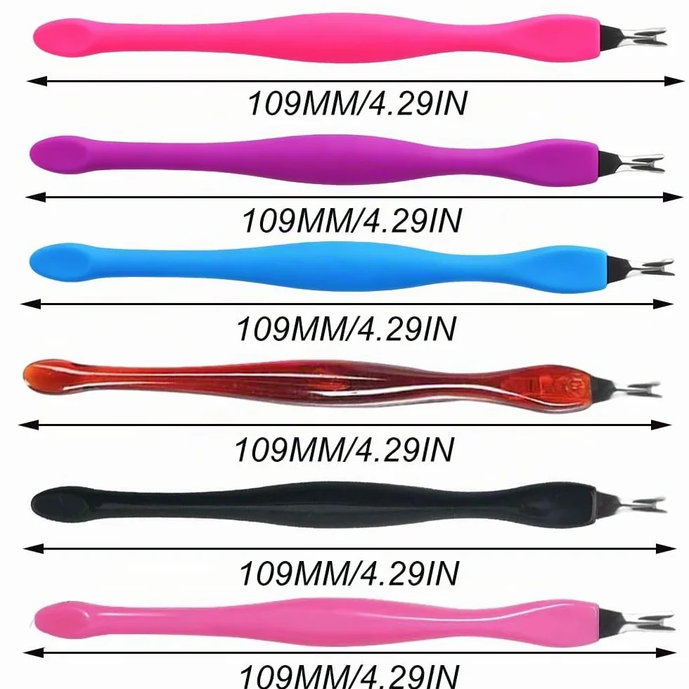 Forchetta per Cuticole 6 Pcs Cuticle Trimmer Pusher Rimozione Manicure