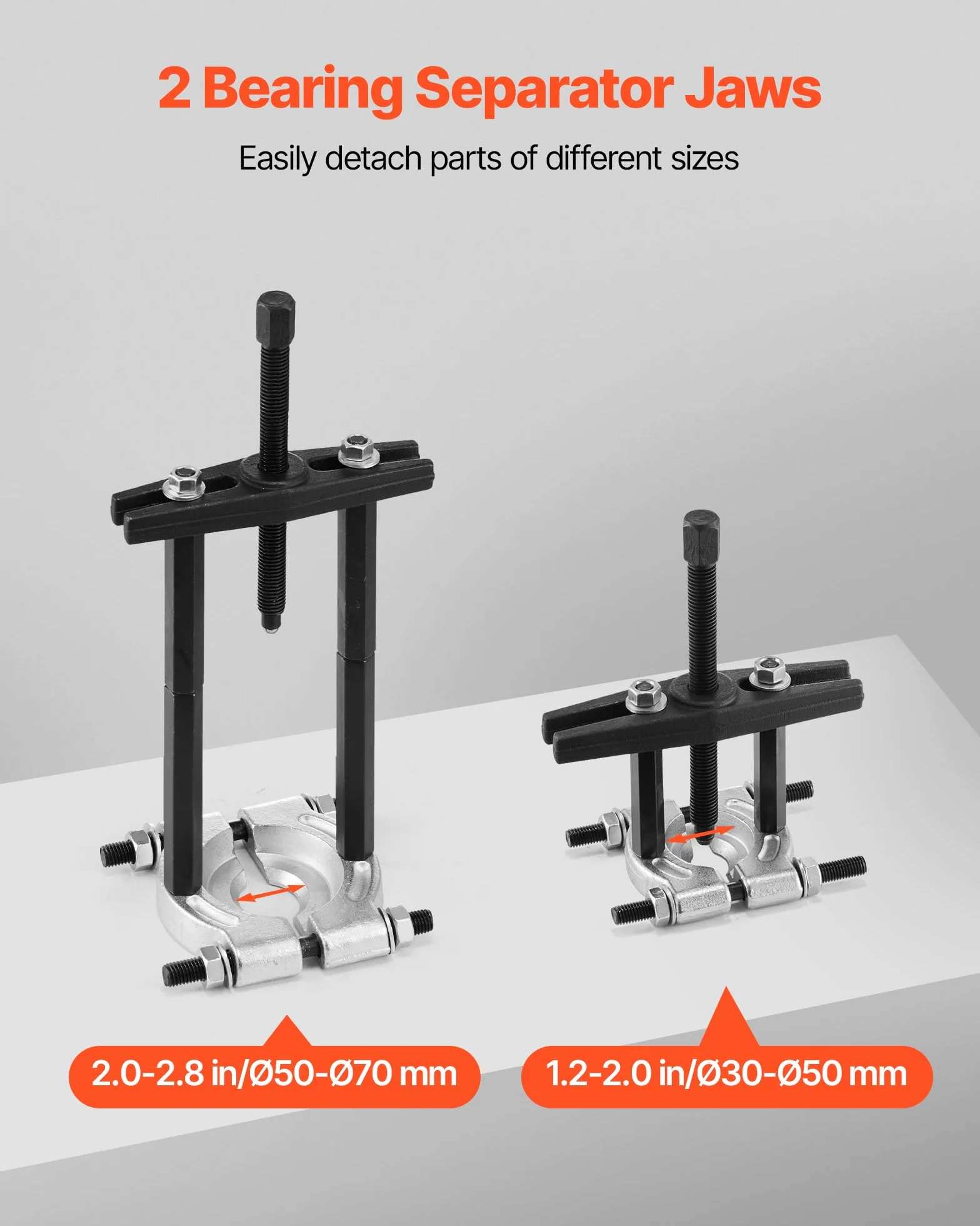 VEVOR Kit Estrazione Cuscinetti Separatore 14 Pezzi 5 Tonnellate Rimozione Cuscinetti a Pignone