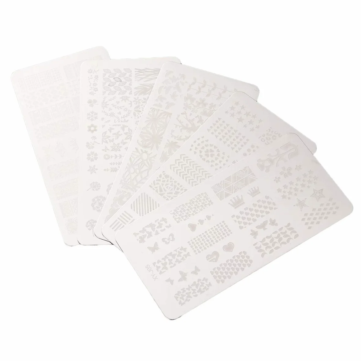 FRCOLOR 15pezzi Piastre Per Stamping Unghie Inossidabile Di Template Per Nail Art Facile Applicazione e Design Unico Per Manicure e Saloni Di Bellezza