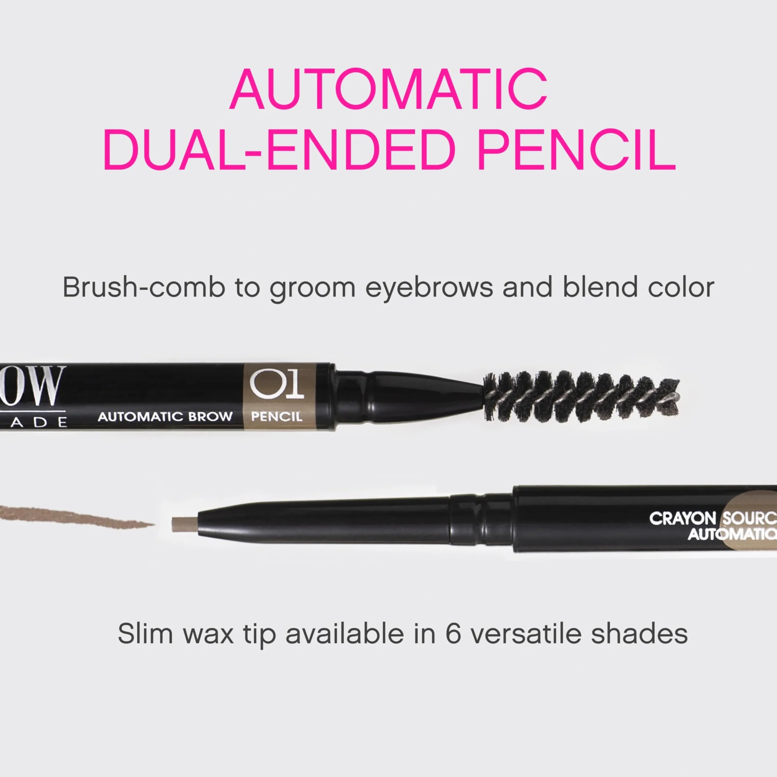 Vivienne Sabó | Brow Arcade Matita Automatica Sopracciglia 01 Light Blonde | Waterproof, Formula in Cera, Scovolino, Effetto Microblading, Lunga Tenuta, Punta Fine, Styling