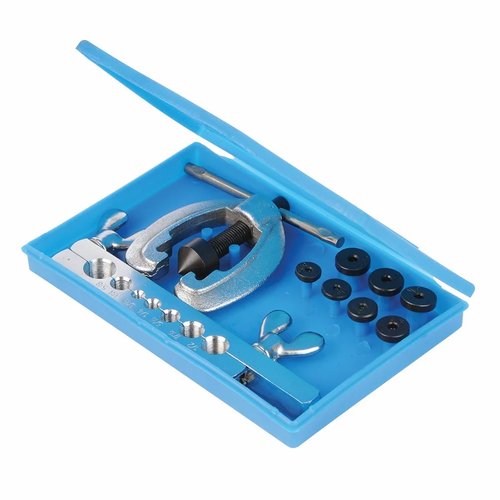 Silverline Kit Attrezzi Borda Tubi 9 Pezzi per tubi di rame ed alluminio morbide