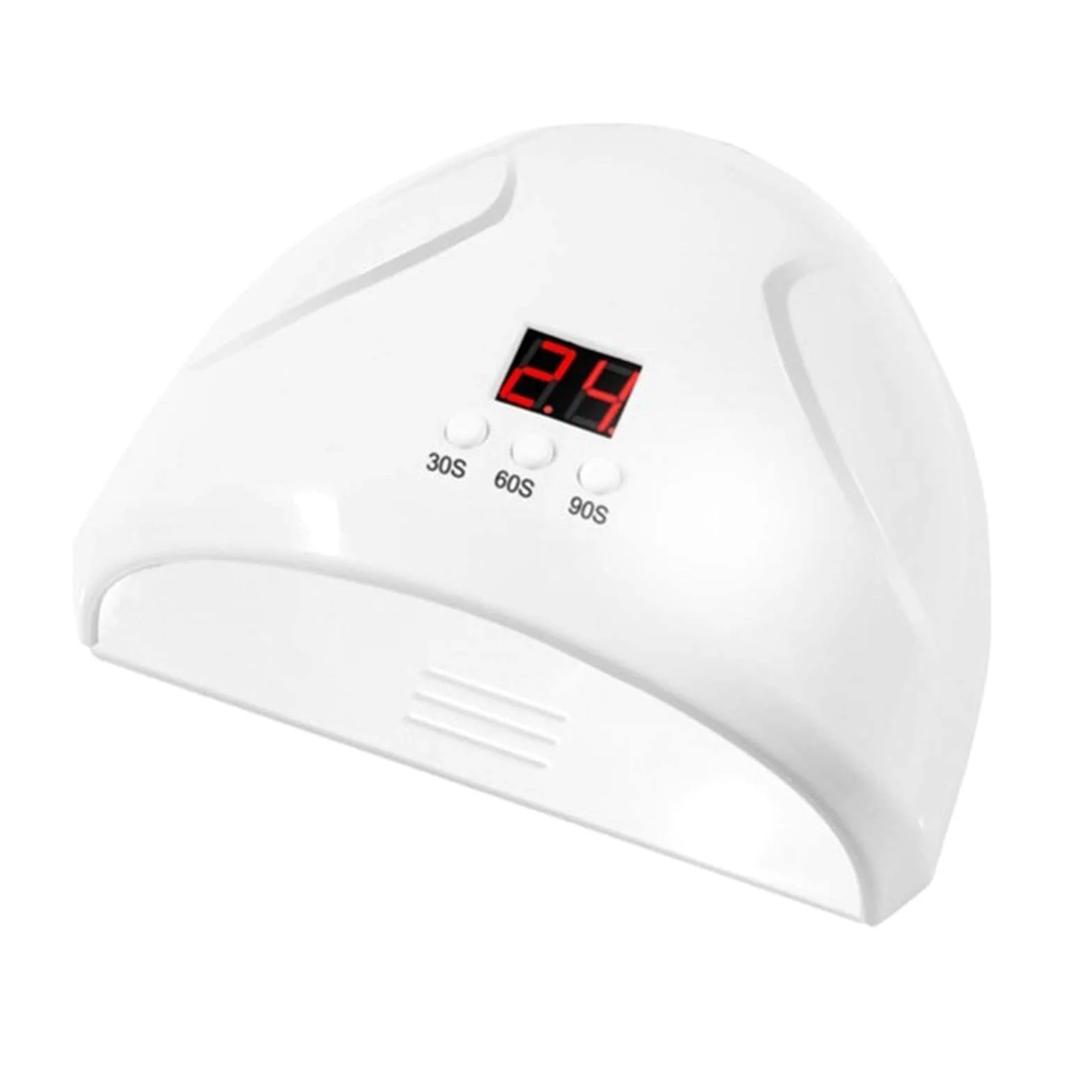 Lampade per Unghie, Sensore Automatico for Lampada polimerizzante Gel Polygel da 36 W con 3 impostazioni di Timer e Display LCD for Il Conto alla rovescia(White)