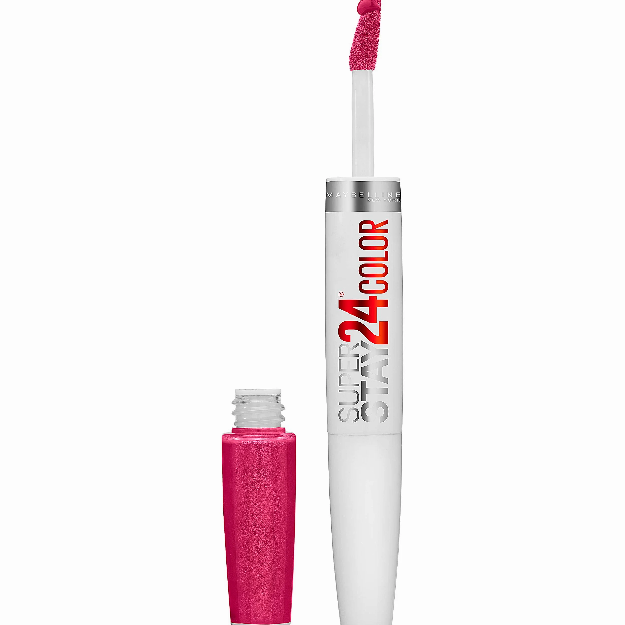 Maybelline New York SuperStay 24 2-Step Liquid Lipstick Makeup, 24/7 Fuschia, 1 kit