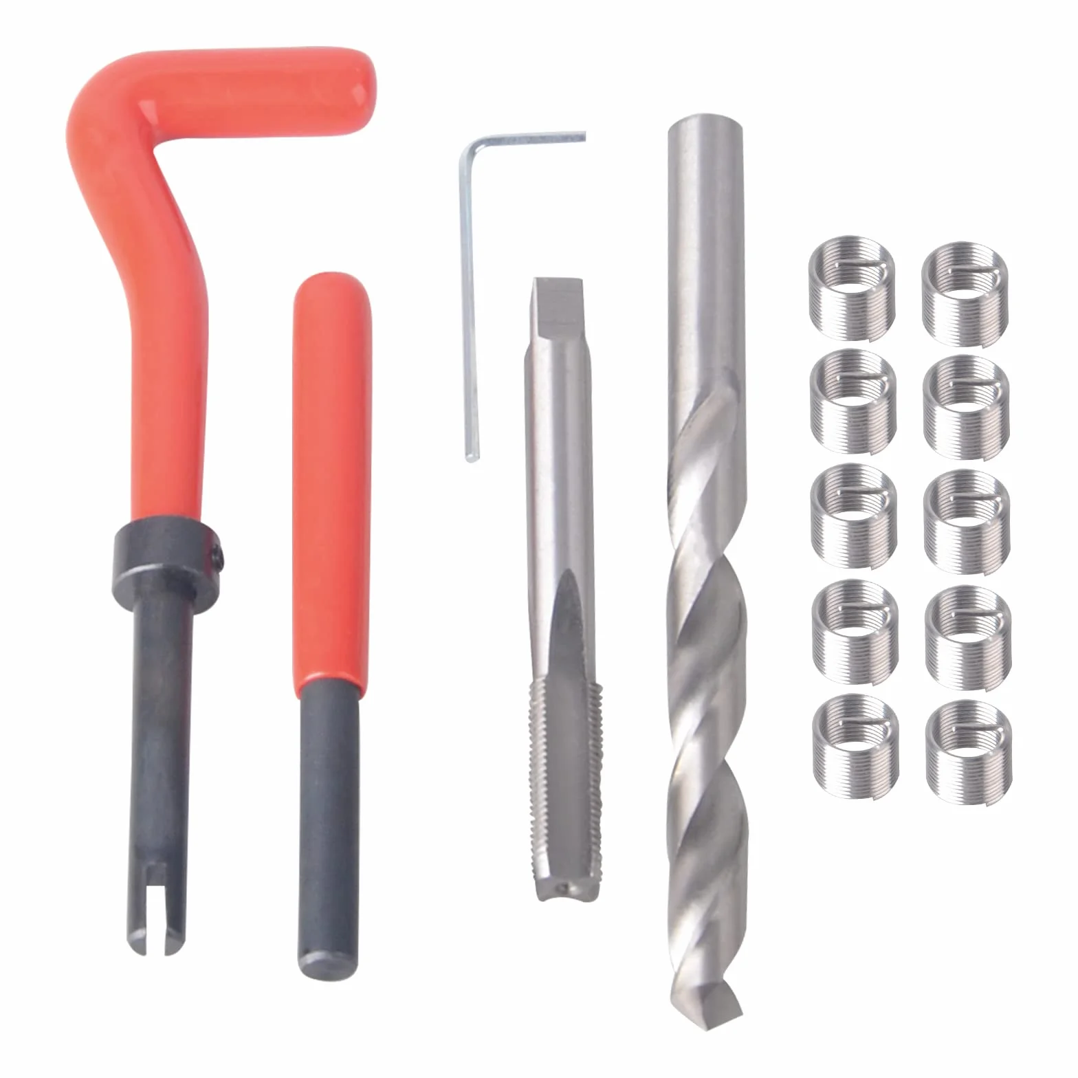 DAYUAN Kit Riparazione Filettatura M10x1.0mm Helicoil Inserto Filo Set Utensili Auto