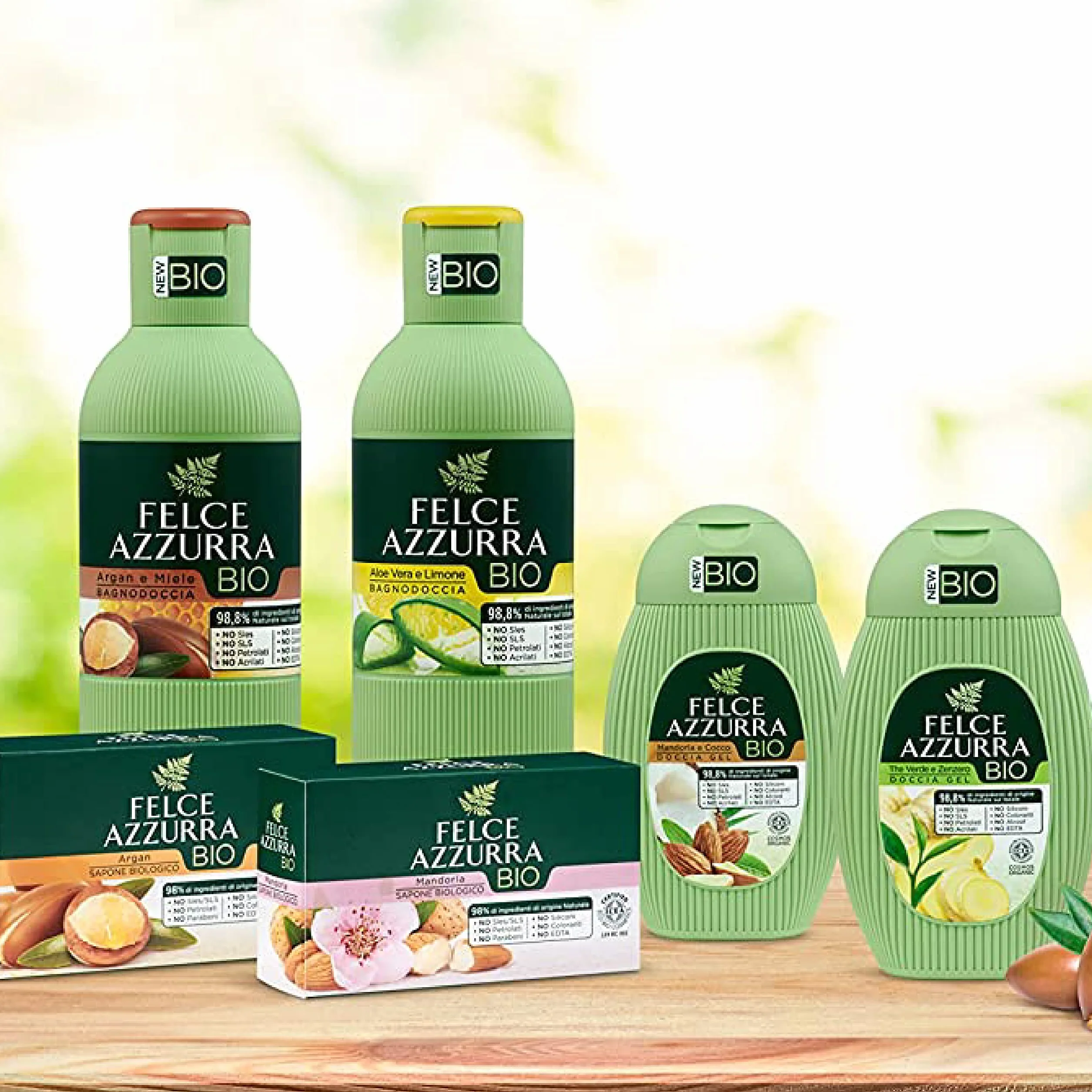Felce Azzurra Bio - Bagnoschiuma Aloe Vera e Limone Idratante e Purificante, Bagno Schiuma Profumato Detergente Delicato per Pelle Morbida, Bagnodoccia Certificato e Dermatologicamente Testato, 500 ml