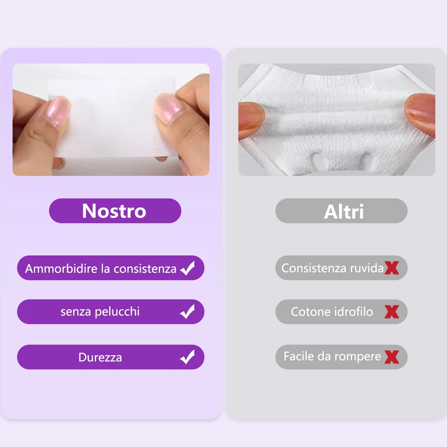 630 Pezzi Pad Unghie Sgrassare, Dischetti Cotone Senza Pelucchi Pulizia Unghie e Gel Bianco