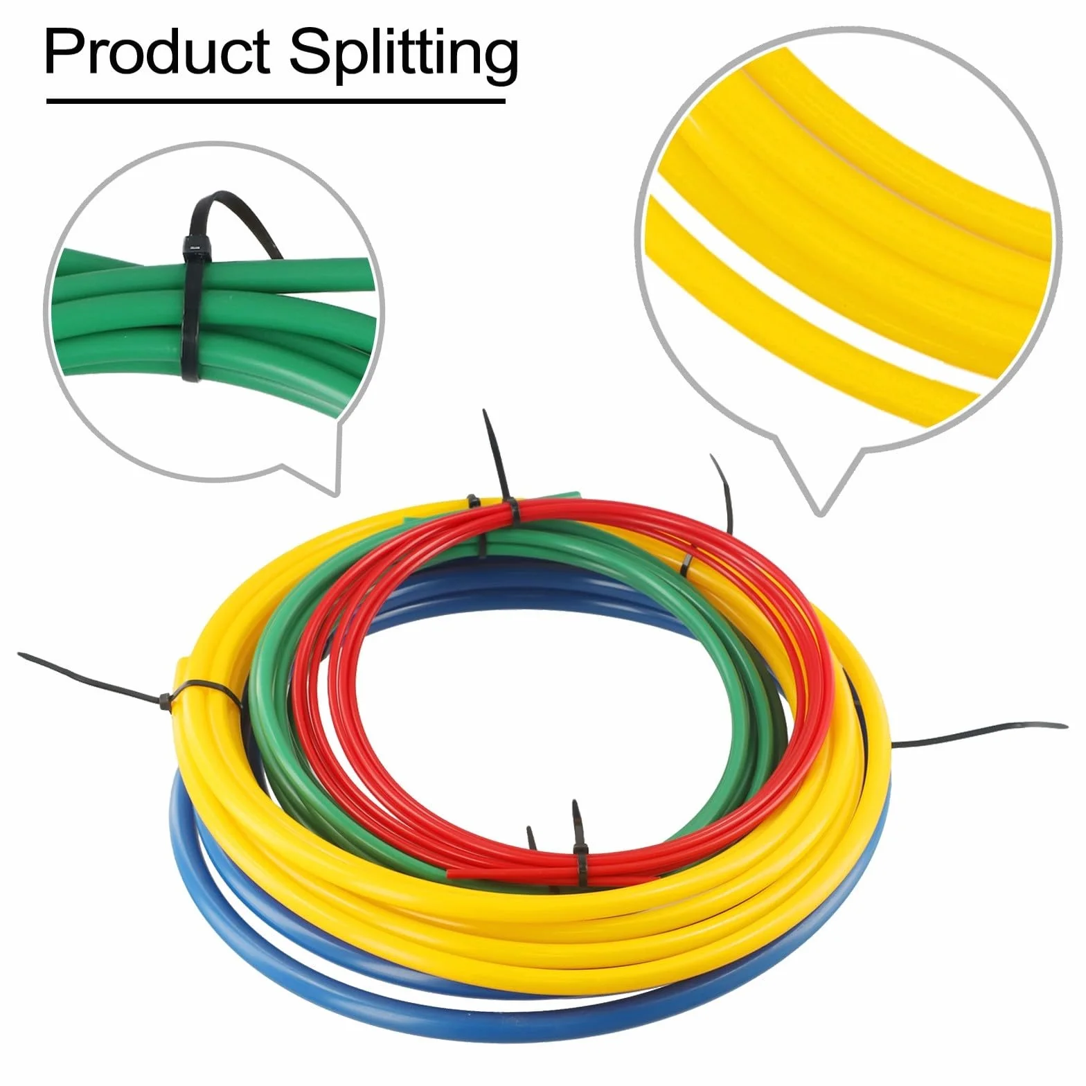 Kit piegatubi in rame per aria condizionata, set di molle piegatubi in plastica PE con 4 misure per HVAC, rosso, verde, giallo, blu