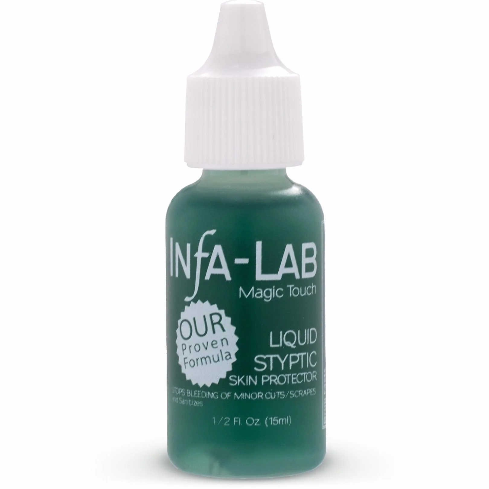 Liquido per fermare il sanguinamento cuticola Agente emostatico per cuticole, cura dell'aloe vera, manicure, Infa Lab, 15 ml.