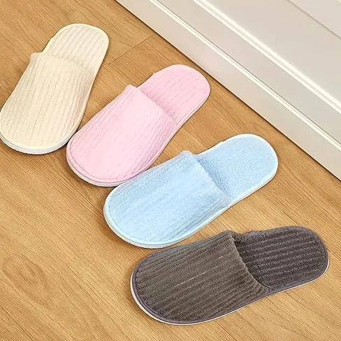 10 paia di pantofole da spa antiscivolo usa e getta, misura universale unisex, pantofole chiuse, lavabili per hotel, casa, ospiti e massaggi