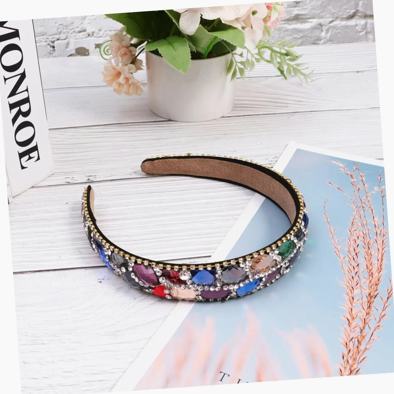 Healeved Fascia Colorata con Cerchietto Creativo per Donne e Ragazze Accessorio e per Speciali e Foto Memorabili