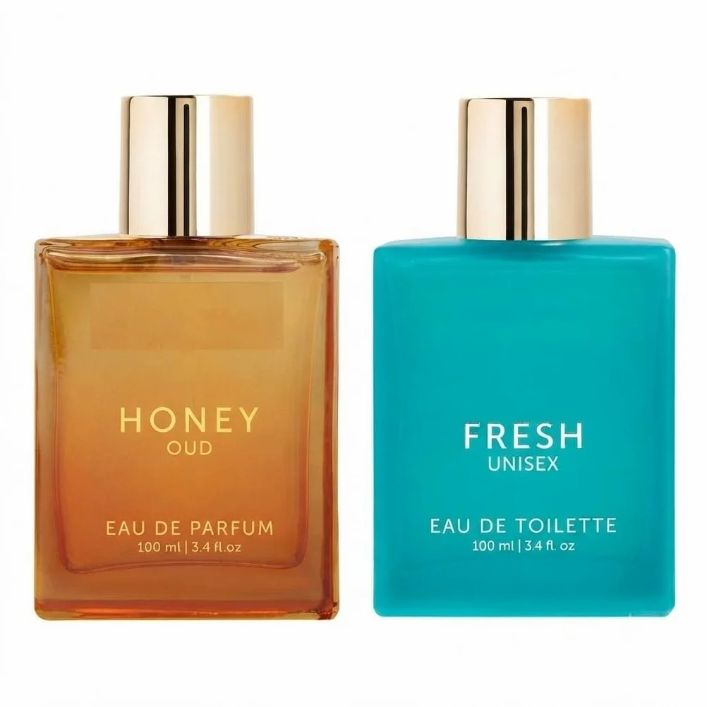 Fresh & Honey Eau de Parfum da 100 ml ciascuno (confezione da 2) | Fragranza spray di lunga durata per donne e uomini | Duo di profumo premium | Profumo da indossare tutti i giorni | Elegante set