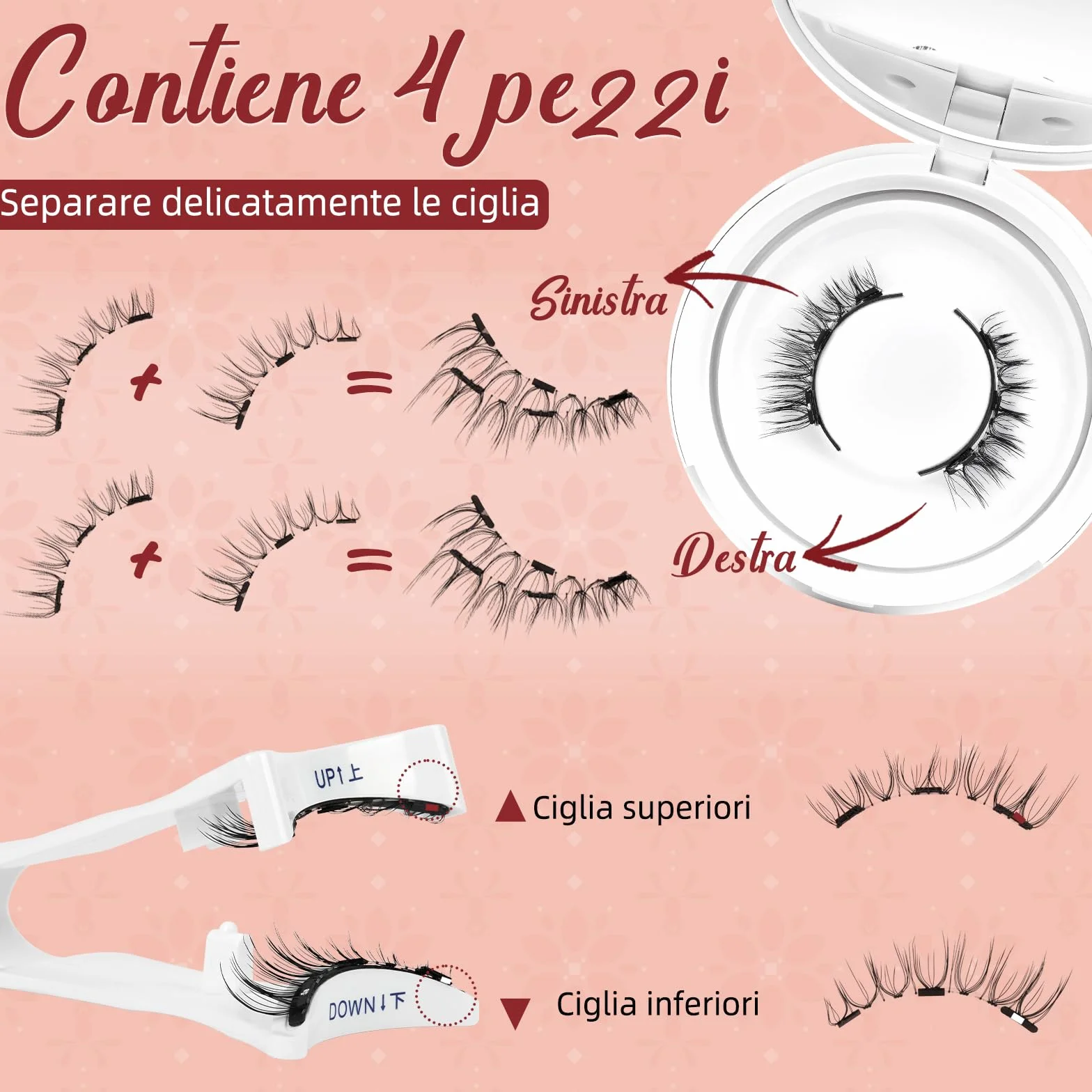 Sztuczne Rzęsy Magnetyczne Higu Clace Ciglia Naturalne Realistyczne (Style-N8)