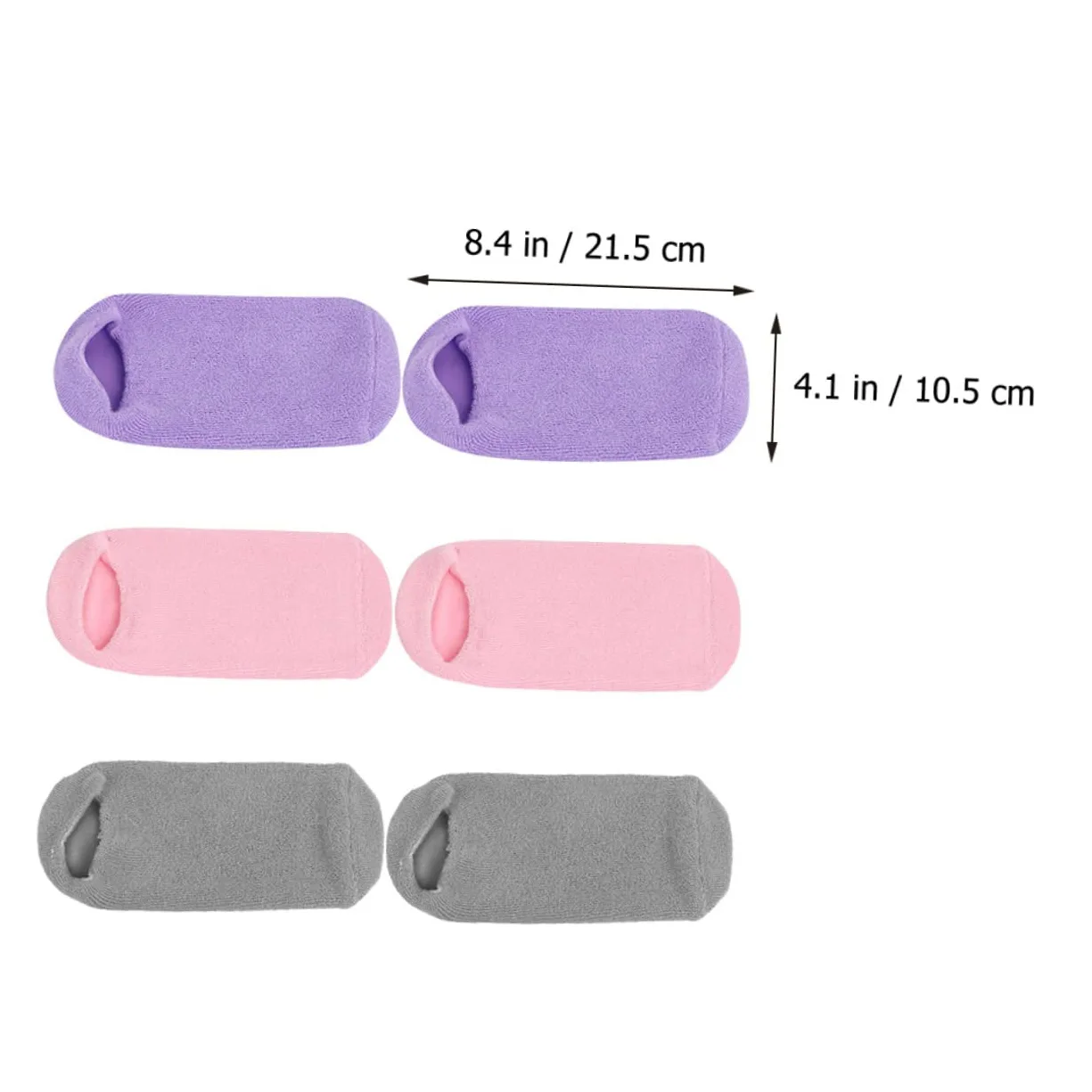 BESTYASH 3 Paia Socks Nutrienti per Spa Morbide e Antiscivolo per Trattamenti Idratanti Dei Talloni Screpolati