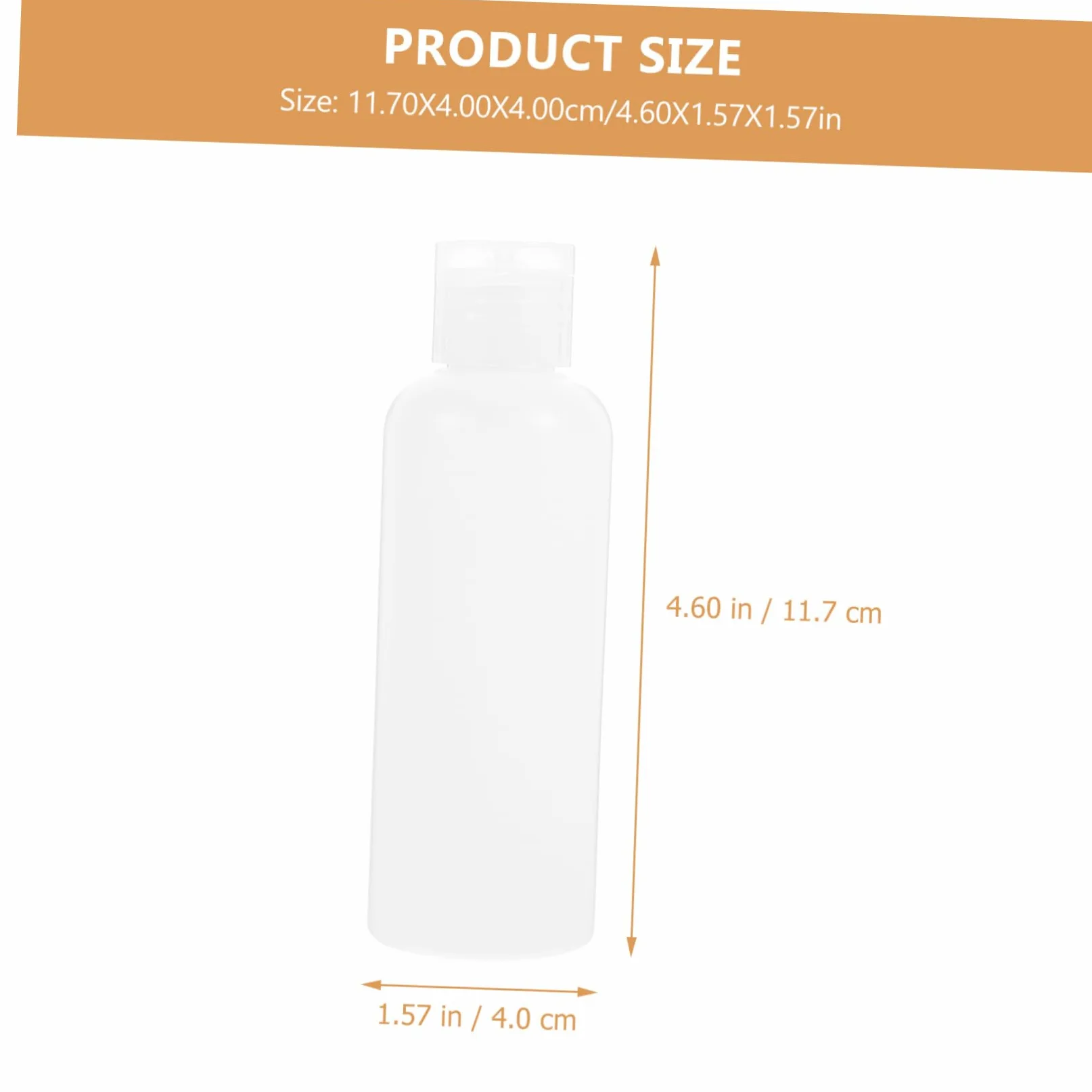 CALLARON 50pezzi Bottiglie Vuote Portatili 100ml in Pe Bianche, Flip-open per Shampoo da Viaggio
