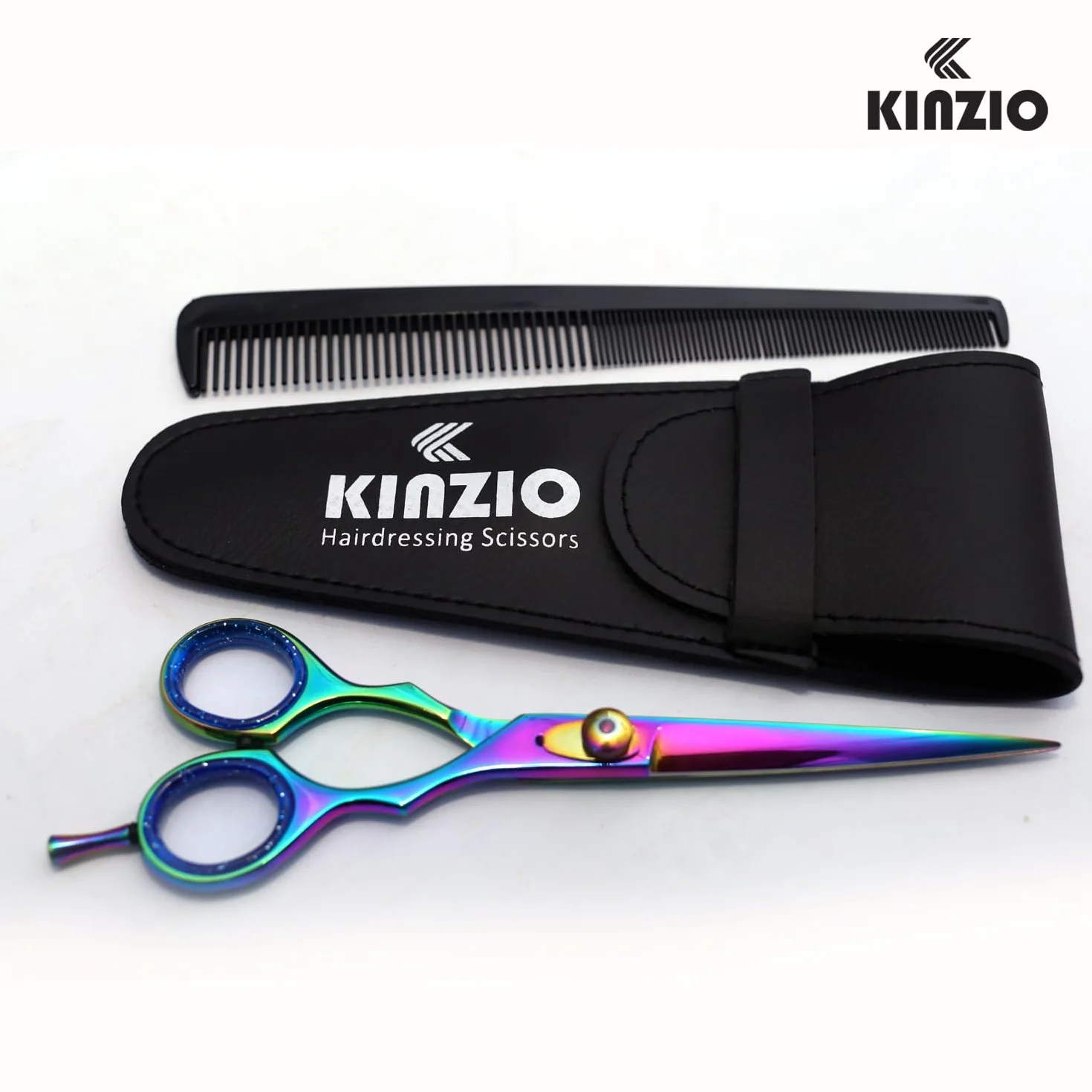 Forbici da parrucchiere KINZIO Forbici affilate di alta qualità in acciaio inossidabile per taglio dei capelli Ideali per parrucchieri Barbieri Uomini e donne (6.5")