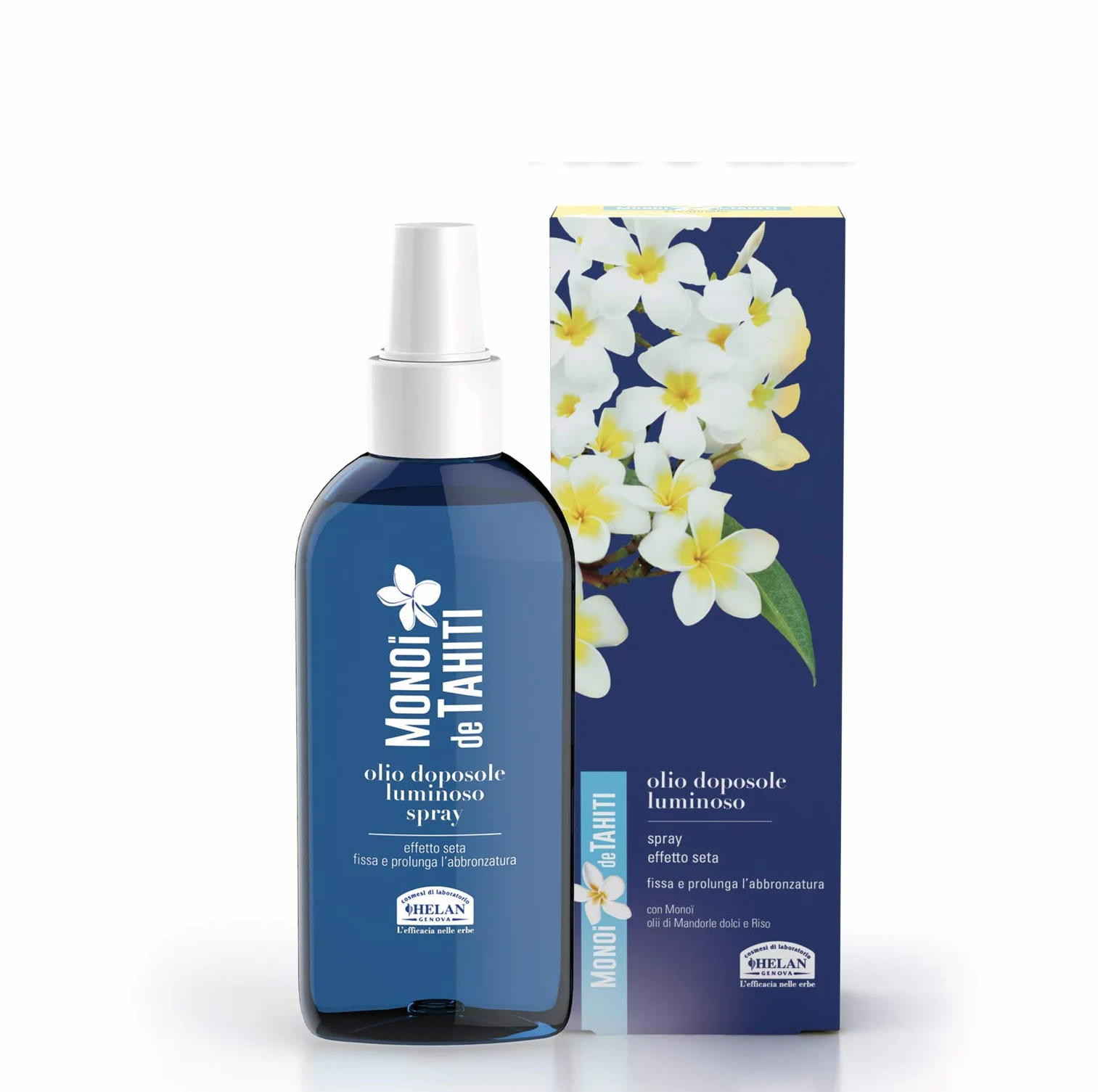 Helan, Monoi de Tahiti, Eau de Toilette &, Monoi De Tahiti, Olio Dopo Sole Spray Corpo e Viso Luminoso