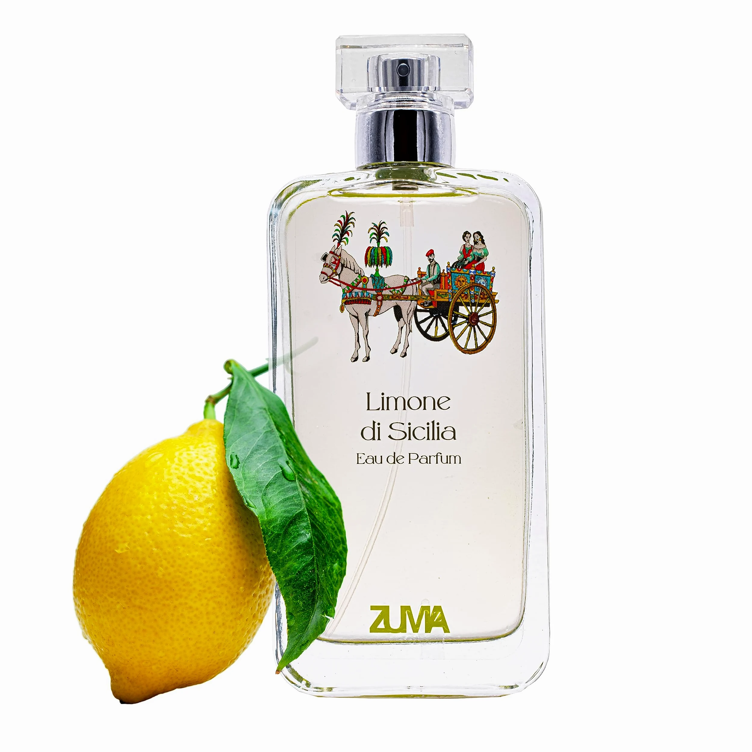 Profumi Zuma - Profumo Uomo al Limone di Sicilia - Eau de Parfum Uomo Fragranza Agrumata Spray - Made in Italy (Limone di Sicilia 100 ml)