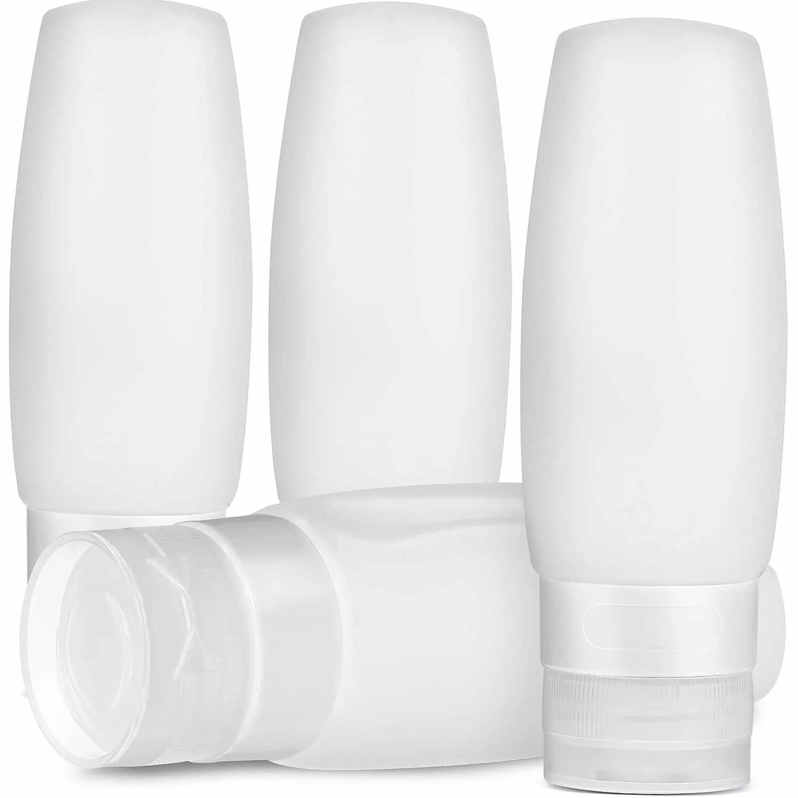 FOMIYES 3 Set Di Flaconi Da Viaggio Per Articoli Da Toeletta Con Pompa Flaconi Per Shampoo Ricaricabili Resistenti Alle Perdite Da 100 Ml Per Viaggi 4 Pezzi*3