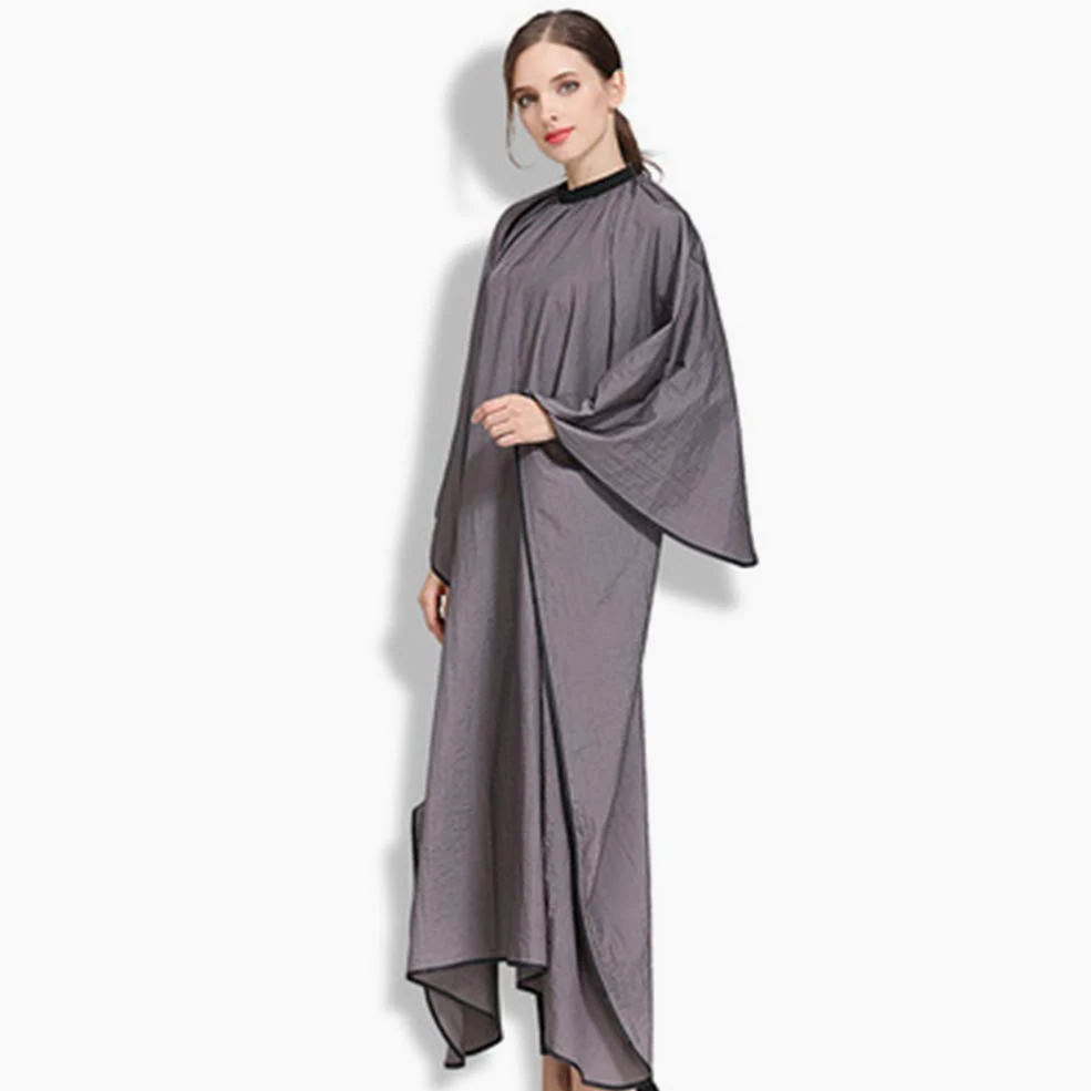 Alta Qualità Mantella Per Tagliare I Capelli Taglio Adulto Salone Barbiere Parrucchiere Cape Taglio Di Capelli Capo Impermeabile Abito Di Tintura Professionale Parrucchiera Strumento,Grigio,3PCS