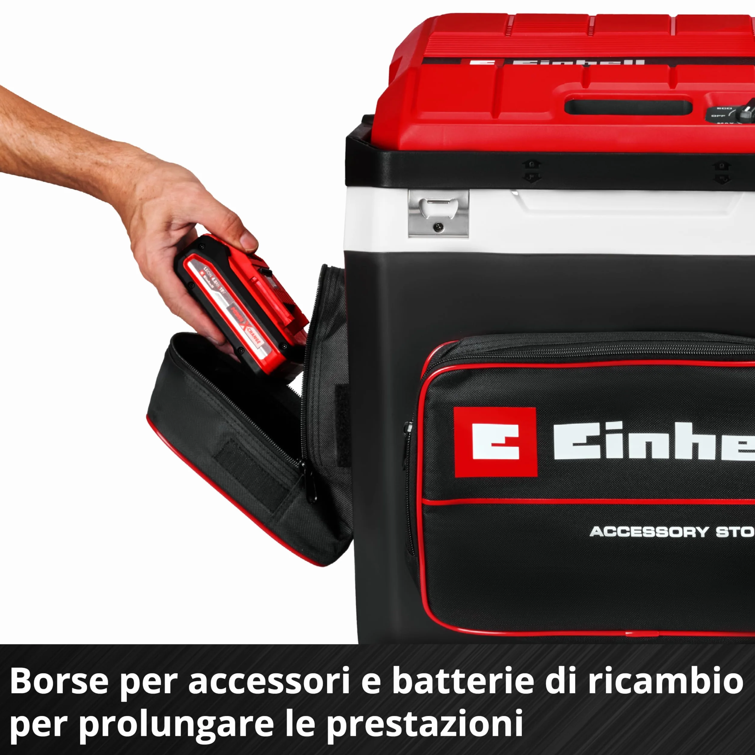 Einhell TE-COL 18/27 Li-Solo Power X-Change 18 V 27 l chłodzenie i ogrzewanie hybrydowy 230 V