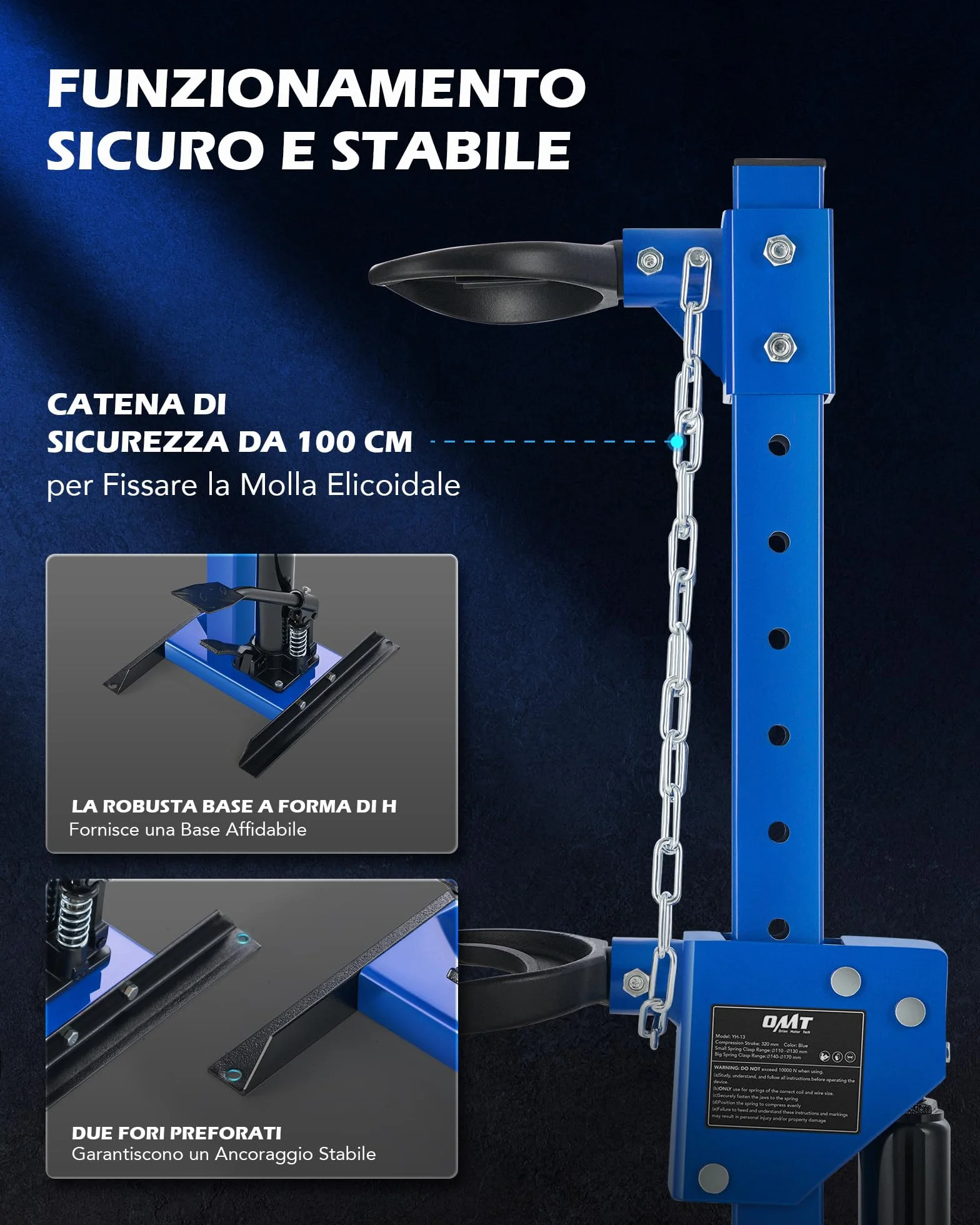 Orion Motor Tech 4.5T Compressore a Molla Idraulico Automatico per Auto Camion SUV