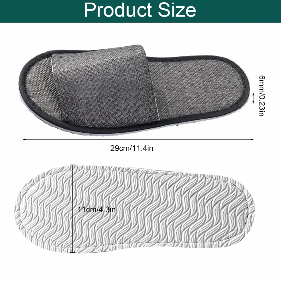Pantofole Usa e Getta - 4 Paia Per Hotel, Ospiti, Spa, Casa, Viaggio - Unisex Portatili Antiscivolo