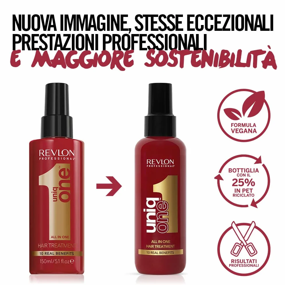Revlon Professional UniqOne Classic Trattamento Capelli Senza Risciaquo All in One Idrata Protegge Ripara 150ml