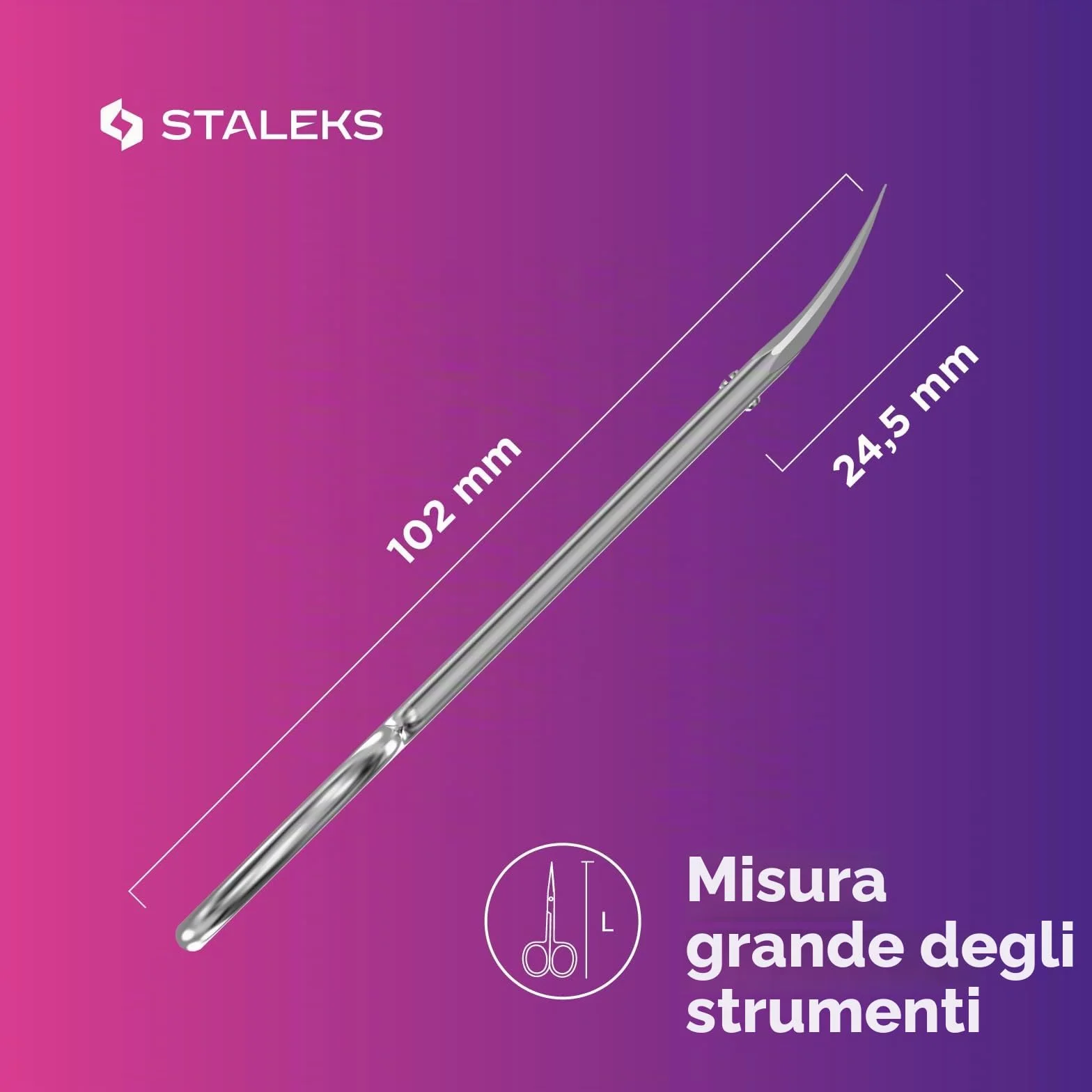 STALEKS Forbici professionali per cuticole Expert 50 tipo 3