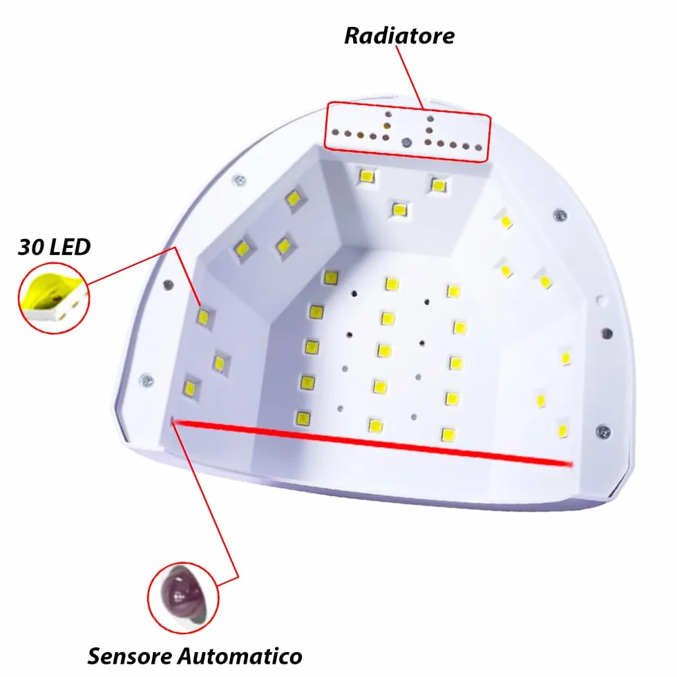 Lampada UV LED Unghie 48W Fornetto Semipermanente Manicure Pedicure