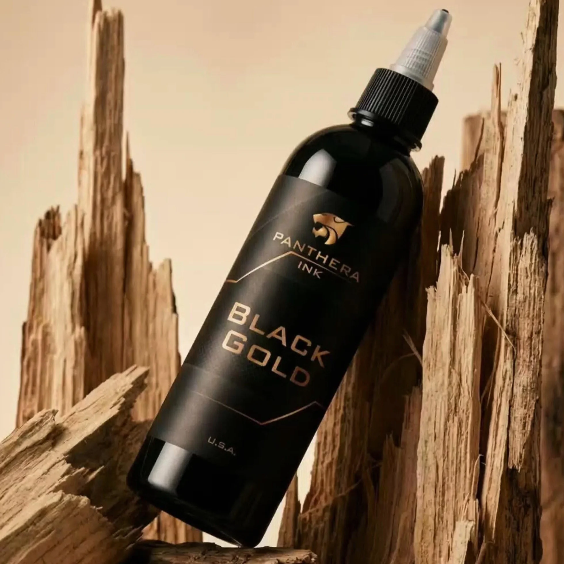 Panthera Black Gold 150 ml inchiostro per tatuaggi- tattoo ink Reach conform