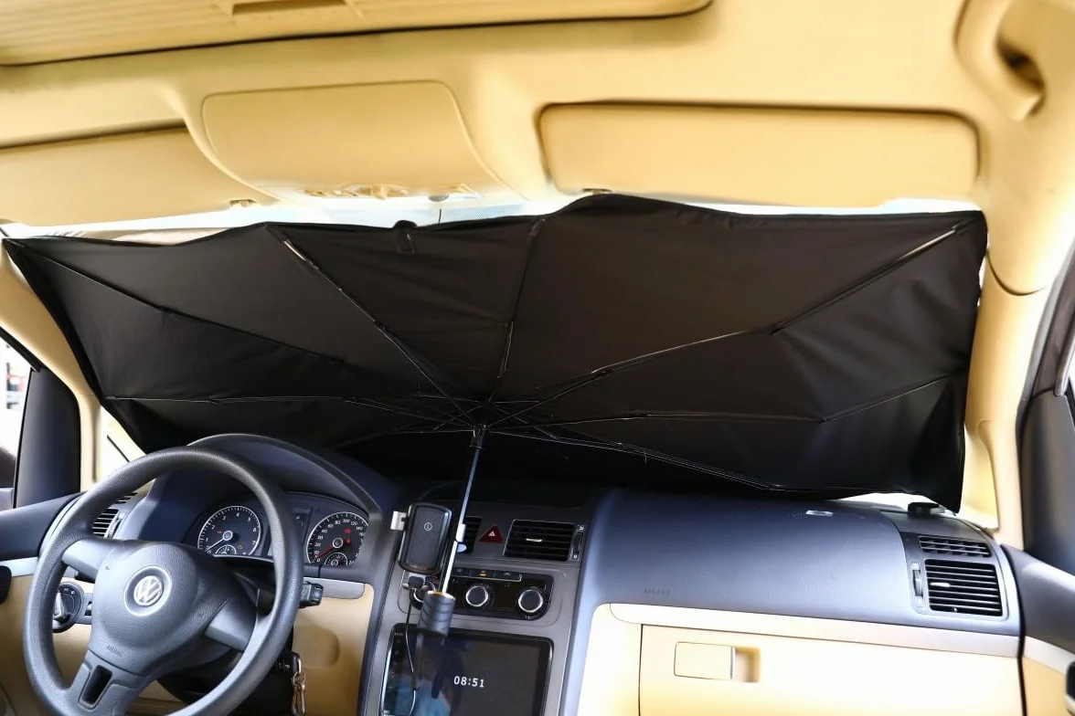 Parasole Auto Interno 140x79cm Ombrello per Auto SUV Camion Disegno Brevettato