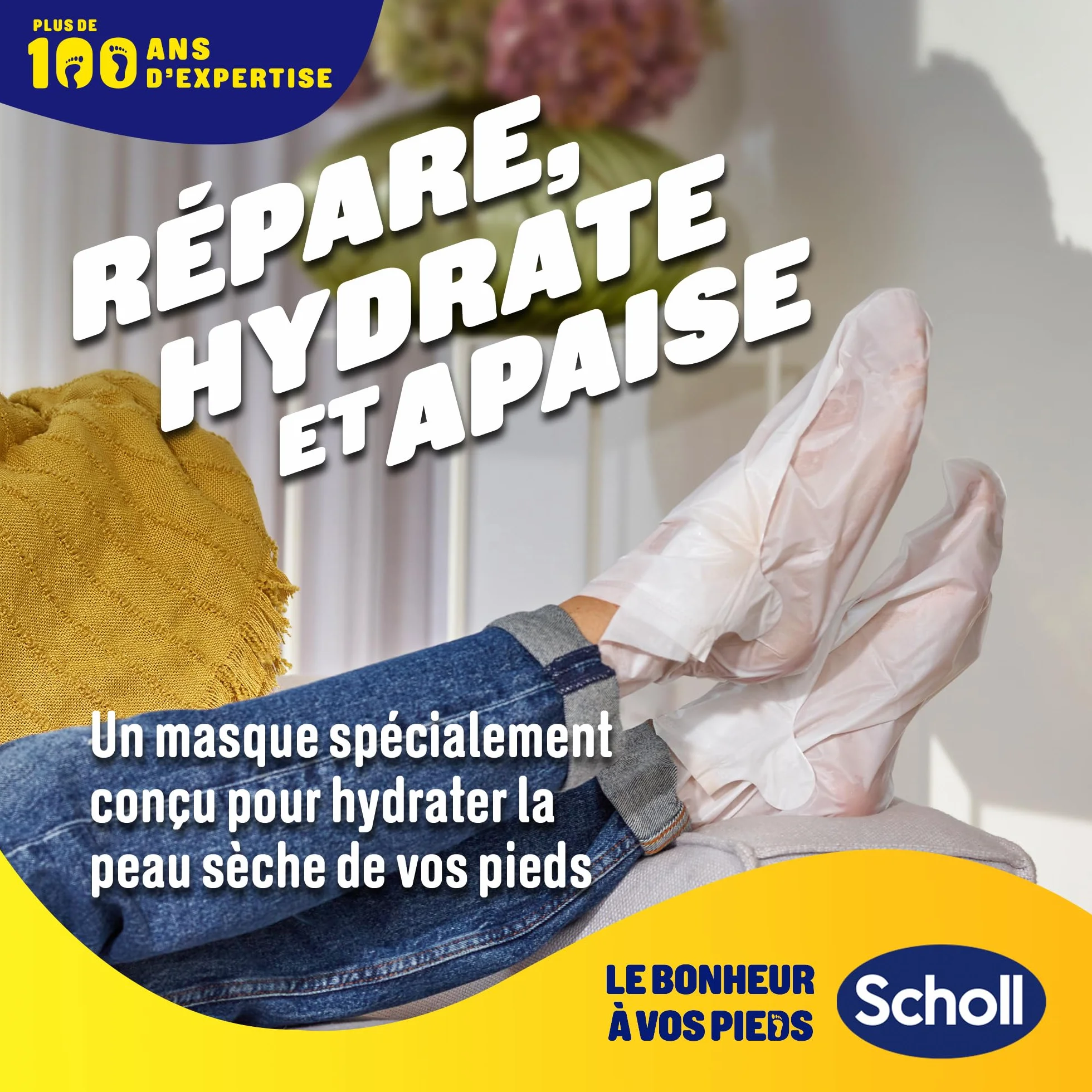 Scholl Maschera Idratante per Pelle dei Piedi