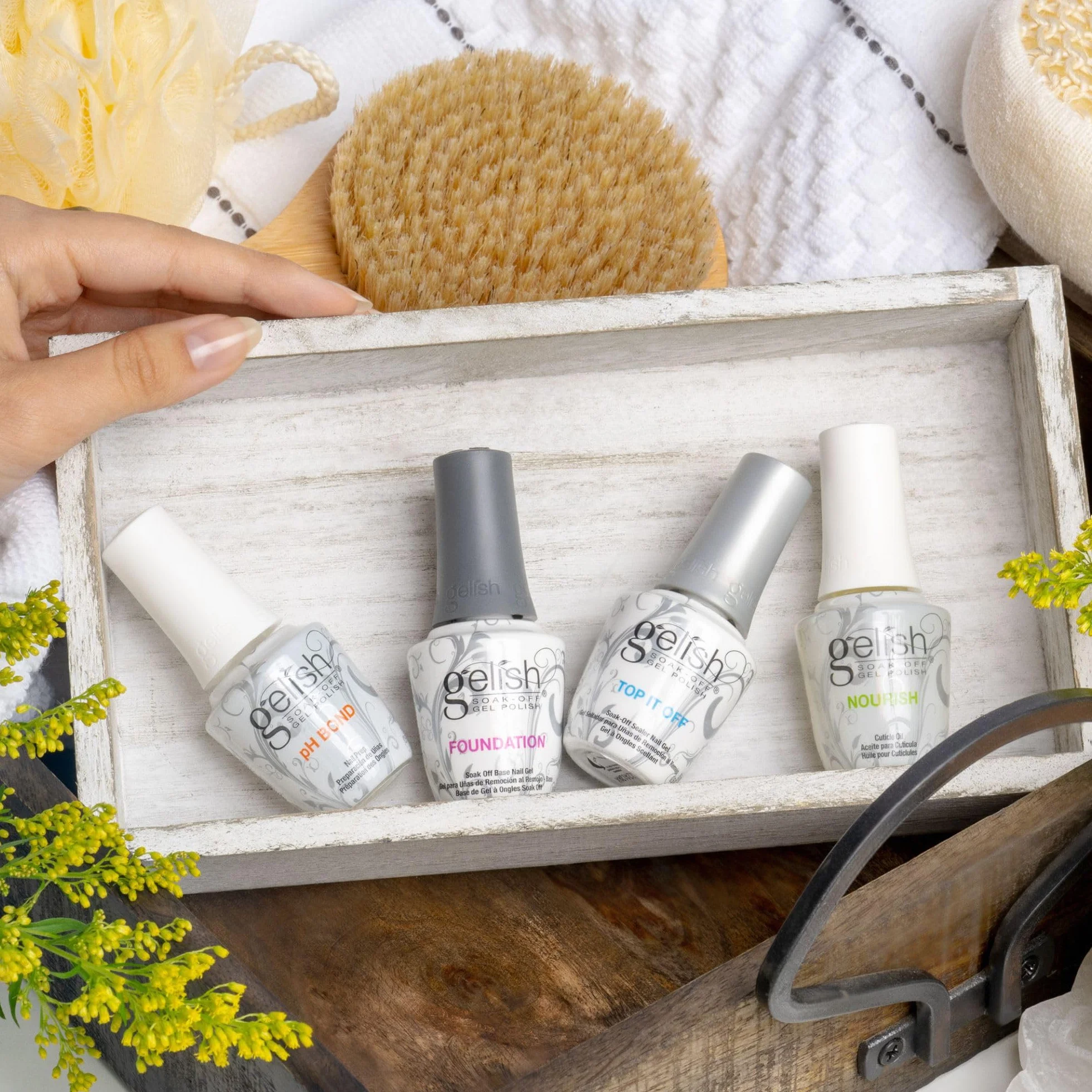 Harmony Gelish - Kit per manicure da salone (4 pezzi x 15 ml)