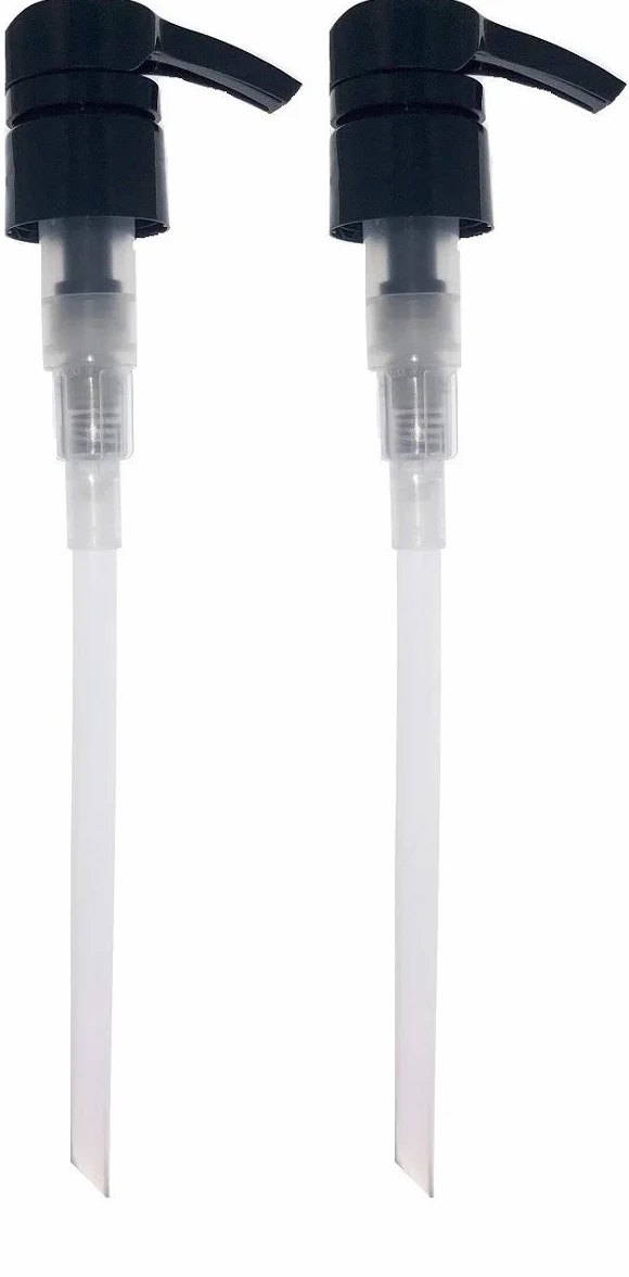 Dispenser universale a pompa, confezione da 2, si adatta alla maggior parte dei popolari shampoo, balsamo, dimensioni 1 litro, 1000 ml, 750 ml, 500 ml (nero)