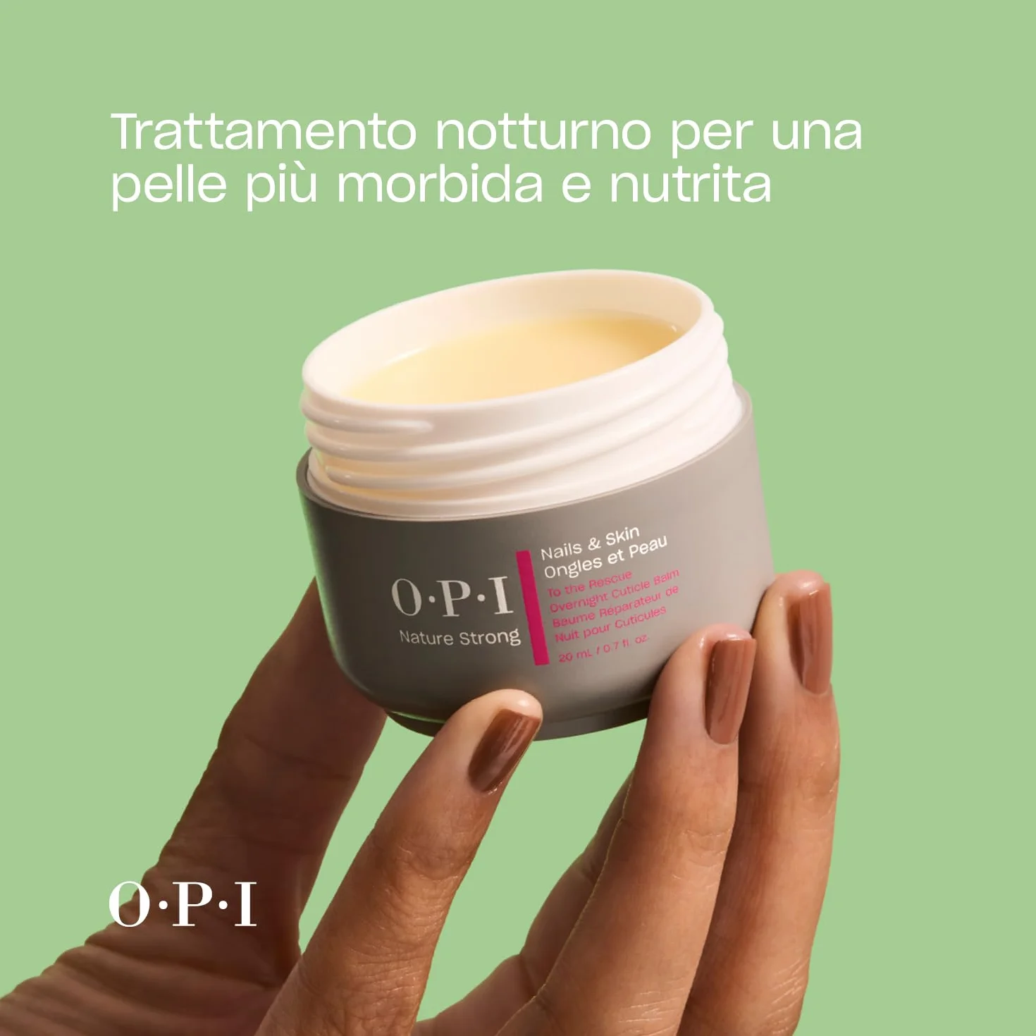 OPI Nature Strong Trattamenti Cuticole – Siero, Balsamo e Gel Rimuovi Cuticole con Burro di Karité e Glicerina – Per idratare e ammorbidire unghie e cuticole – 7ml, 20ml, 50ml
