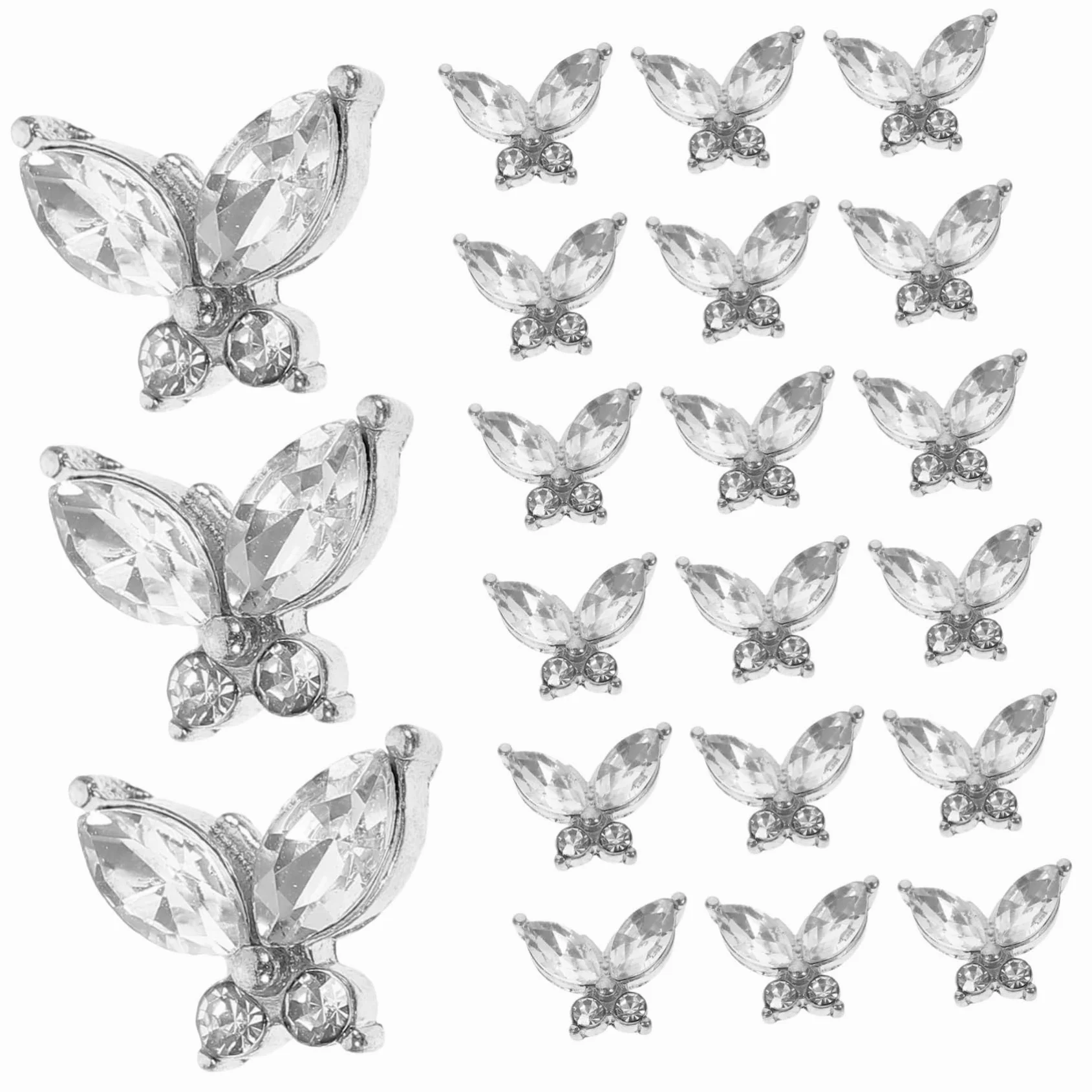 FRCOLOR 100pezzi Charm Per Unghie Decorazioni Per Nail Art Per e Ragazze Per Festivi e Cerimonie Resistente e Facile Usare