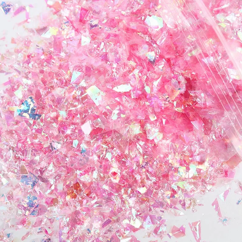 500g Conchiglia Mista Olografica Carta Chunky Nail Glitter Paillettes Fiocchi Scintillanti Fette Manicure Corpo Occhio Viso Glitter-Cina,azzurro,500g