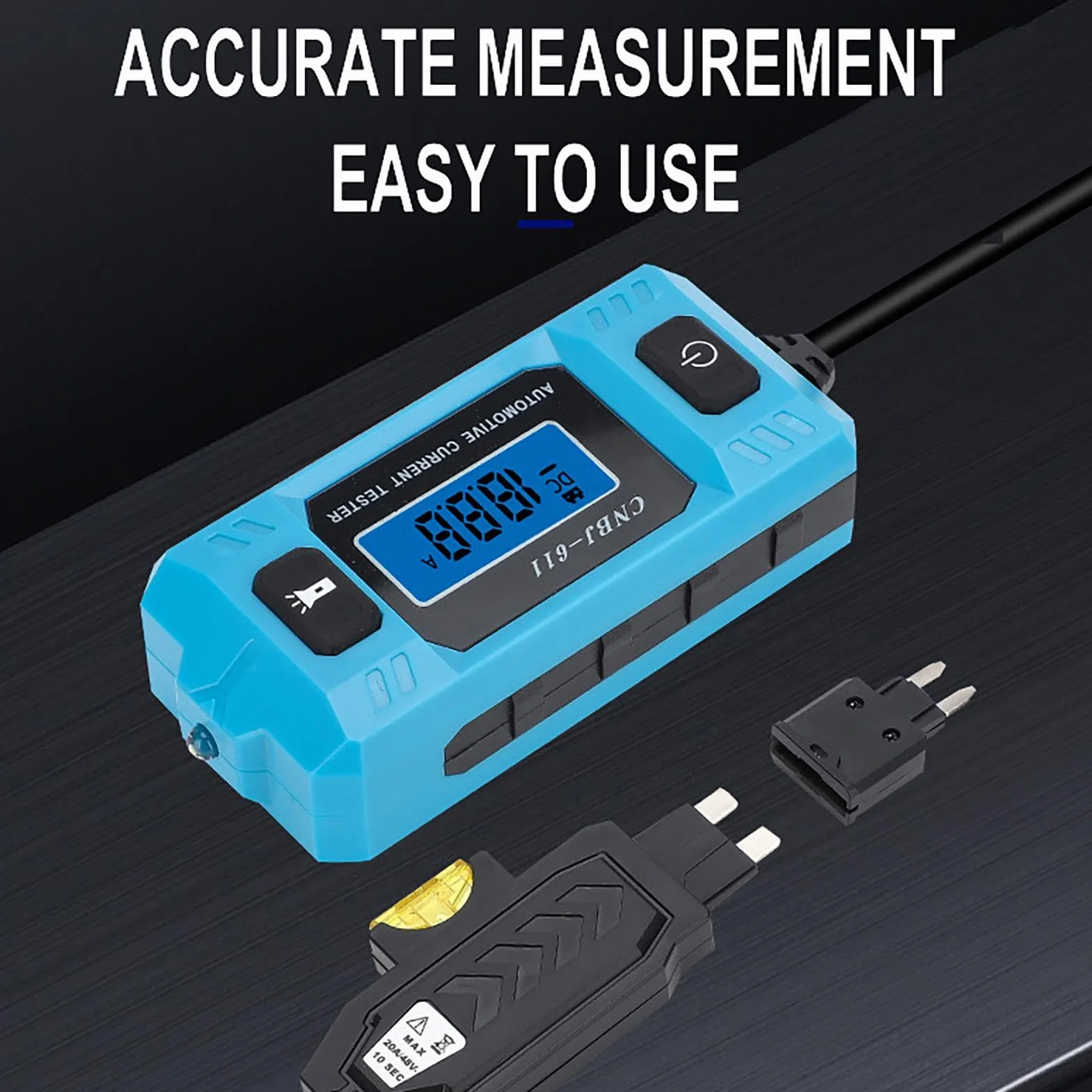 Tester di fusibili auto digitale LED alta precisione