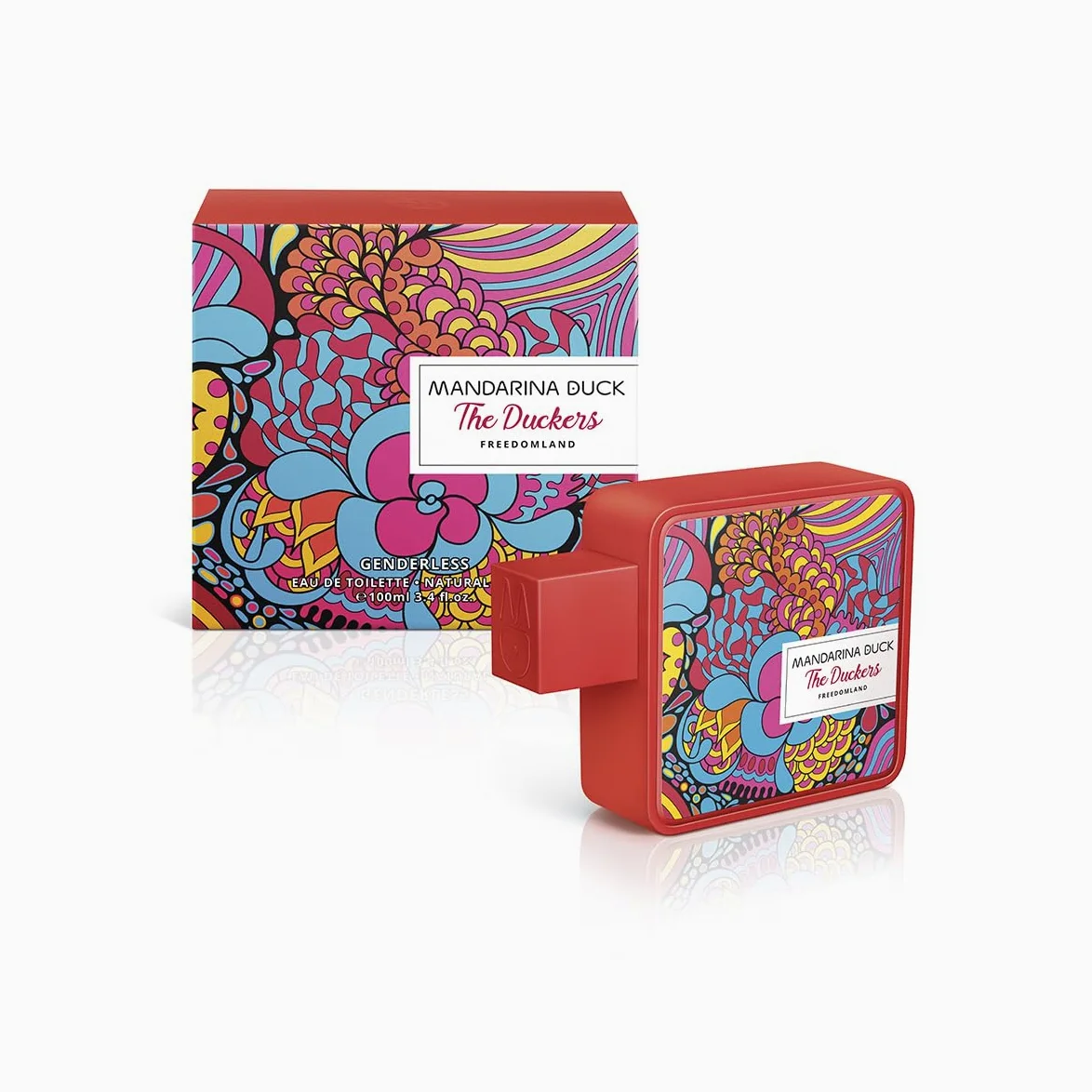 MANDARINA DUCK FRAGRANCES | The Duckers FREEDOMLAND Eau de Toilette Genderless, Note di Pisco Sour, Piña Colada, Menta e Frutta Tropicale, 100 ml