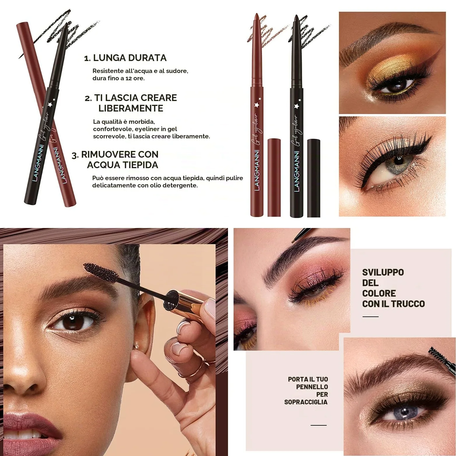 All in One Make Up Set Trucco Da Donna, Kit Starter Kit Multifunzione Cosmetico Trucco Con Palette di Ombretti, Rossetto, Eyeliner, Mascara, Pennello per Donne Ragazze