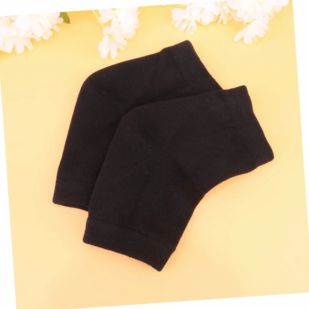 Healeved 6paia Socks Gel Protettivi Per Talloni Di Calze Idratanti Anti-crack Nere Per Dei Piedi e Comfort Notturno